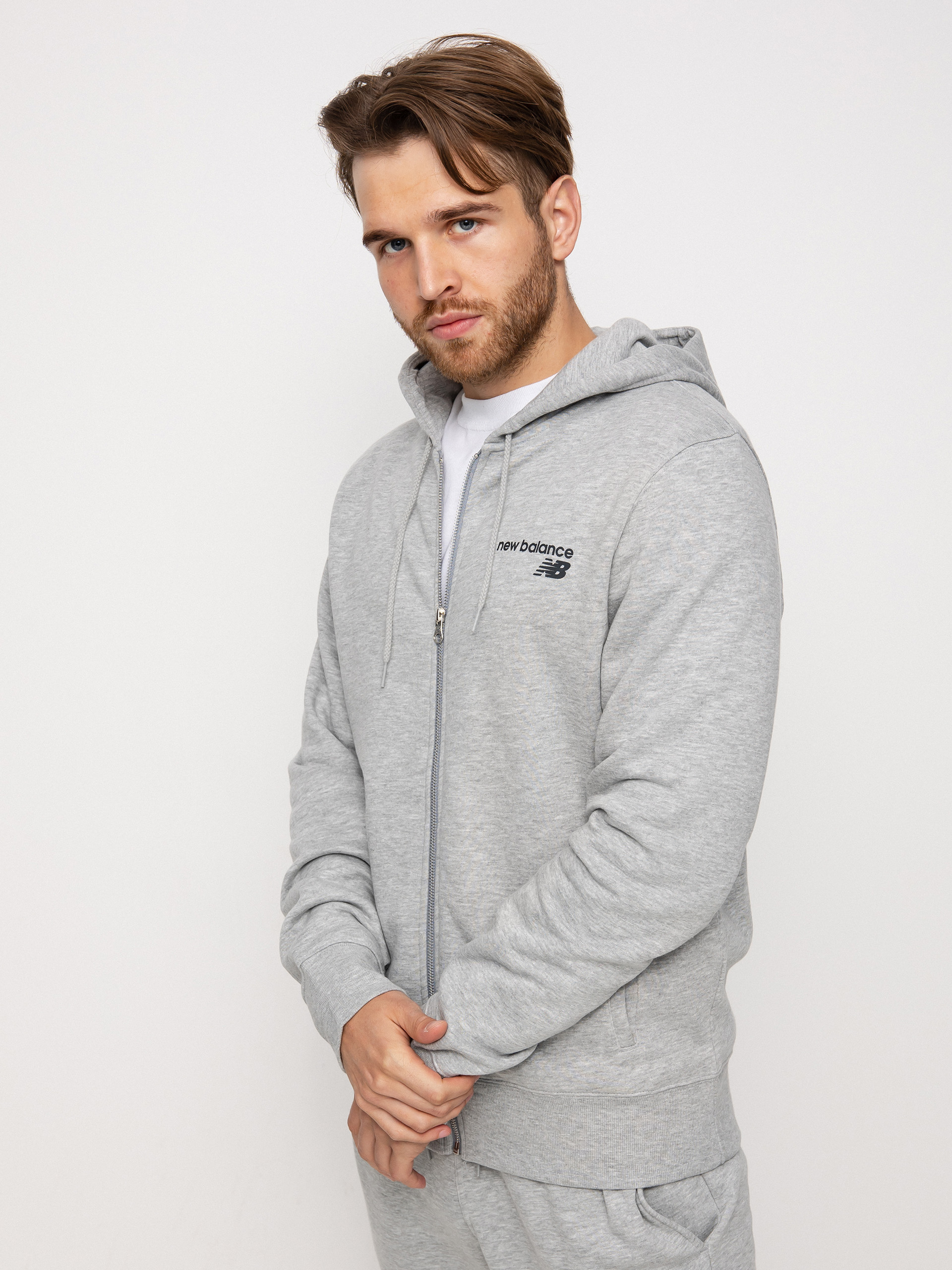 Bluza z kapturem New Balance Classic Core ZHD (athletic gre)