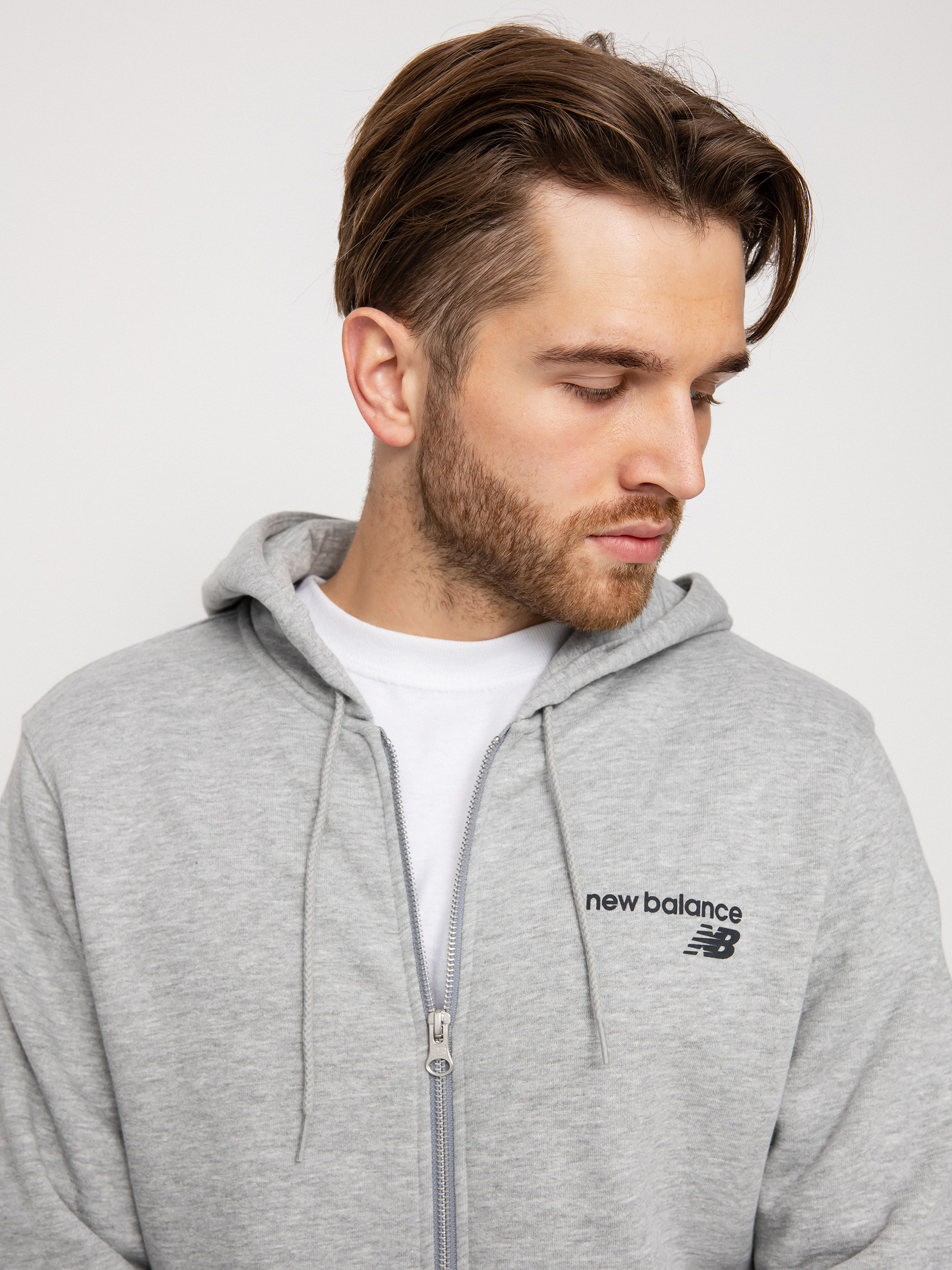 Bluza z kapturem New Balance Classic Core ZHD (athletic gre)