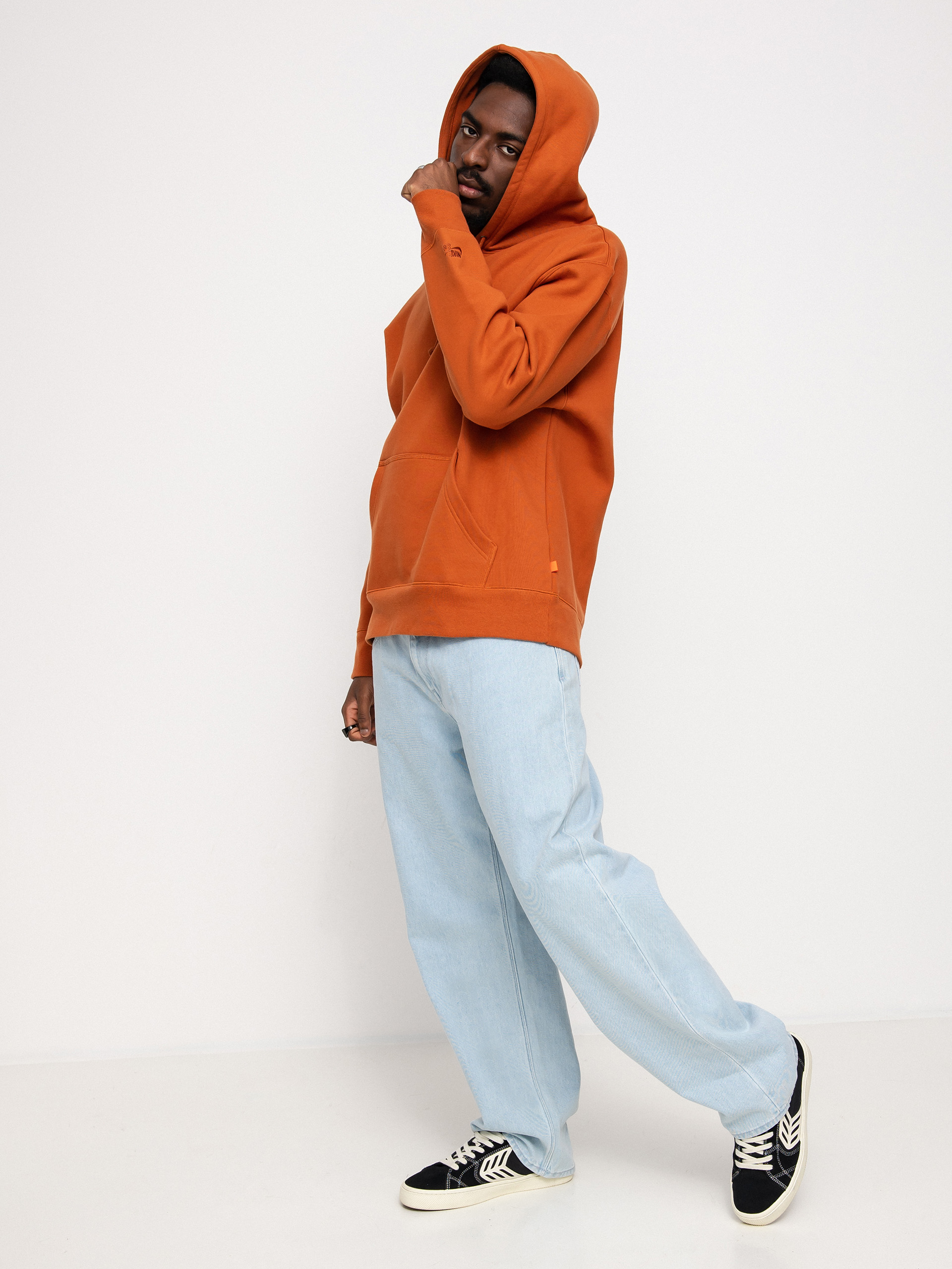 Bluza z kapturem Nike SB Hoodie ISO HD (dark russet/dark russet)