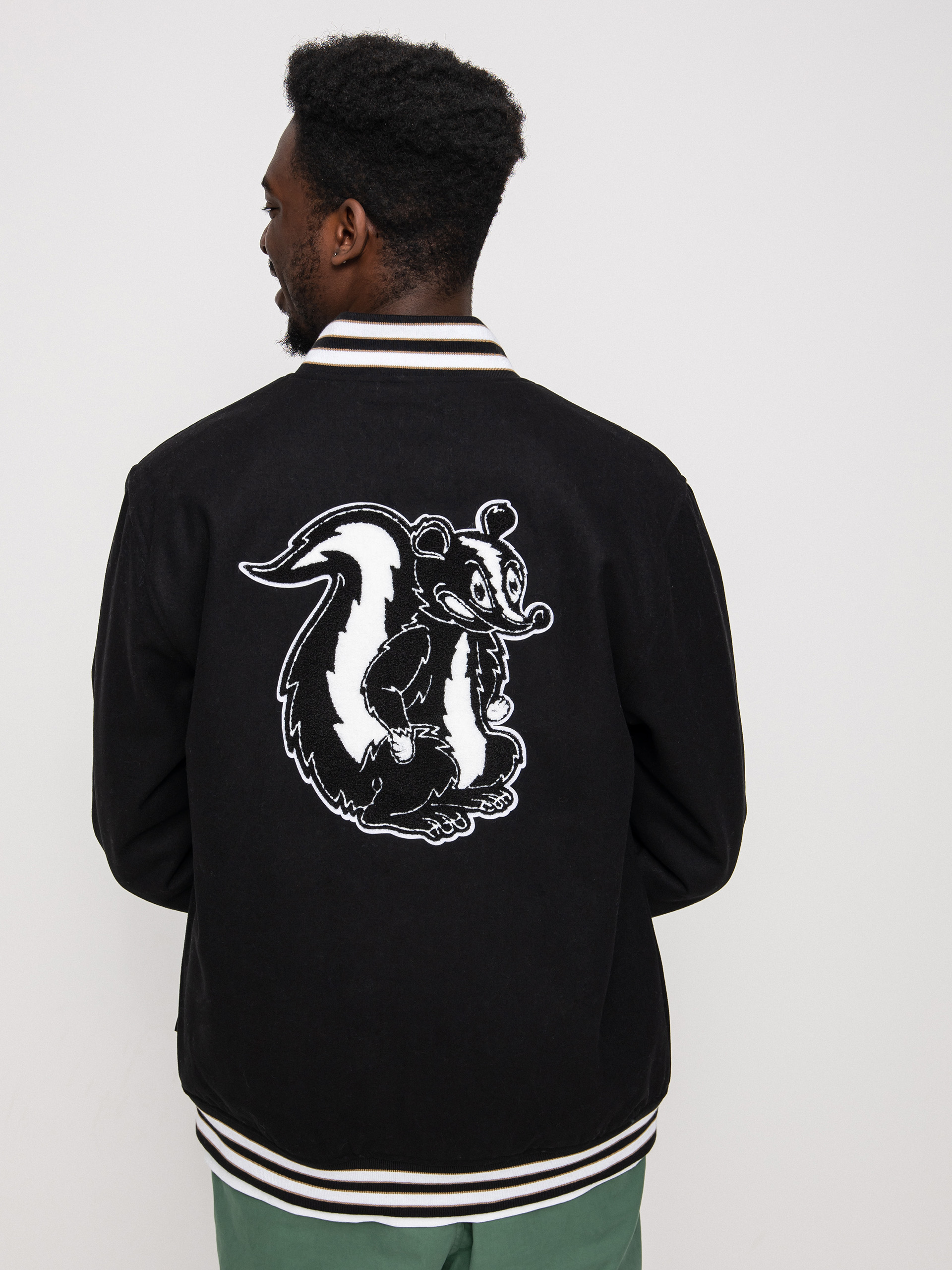 Kurtka Vans Checkerboard Research Varsity (checkerboard research black)