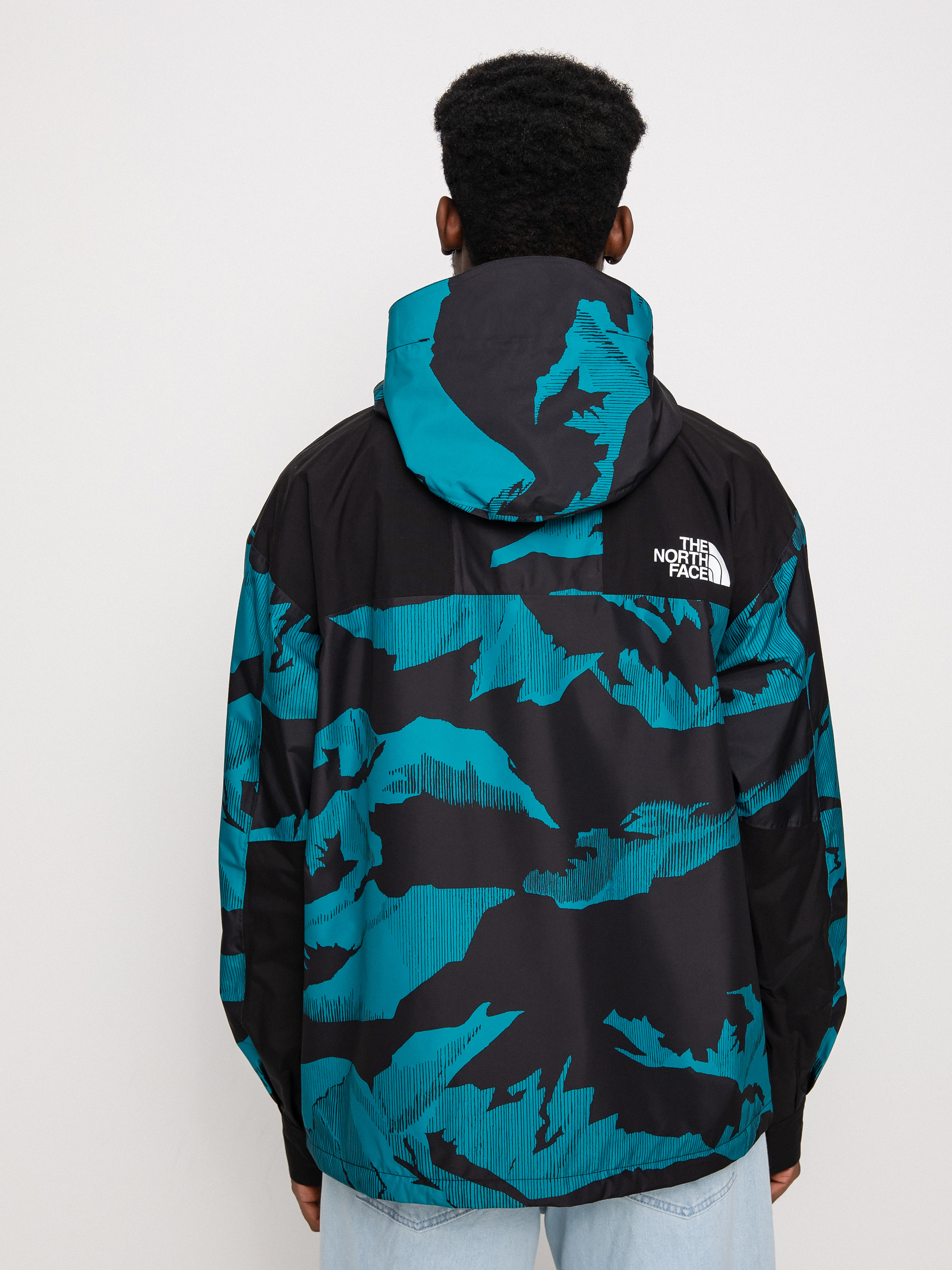 Kurtka The North Face Printed 86 Retro Mountain (harbor blue mountain peak print)