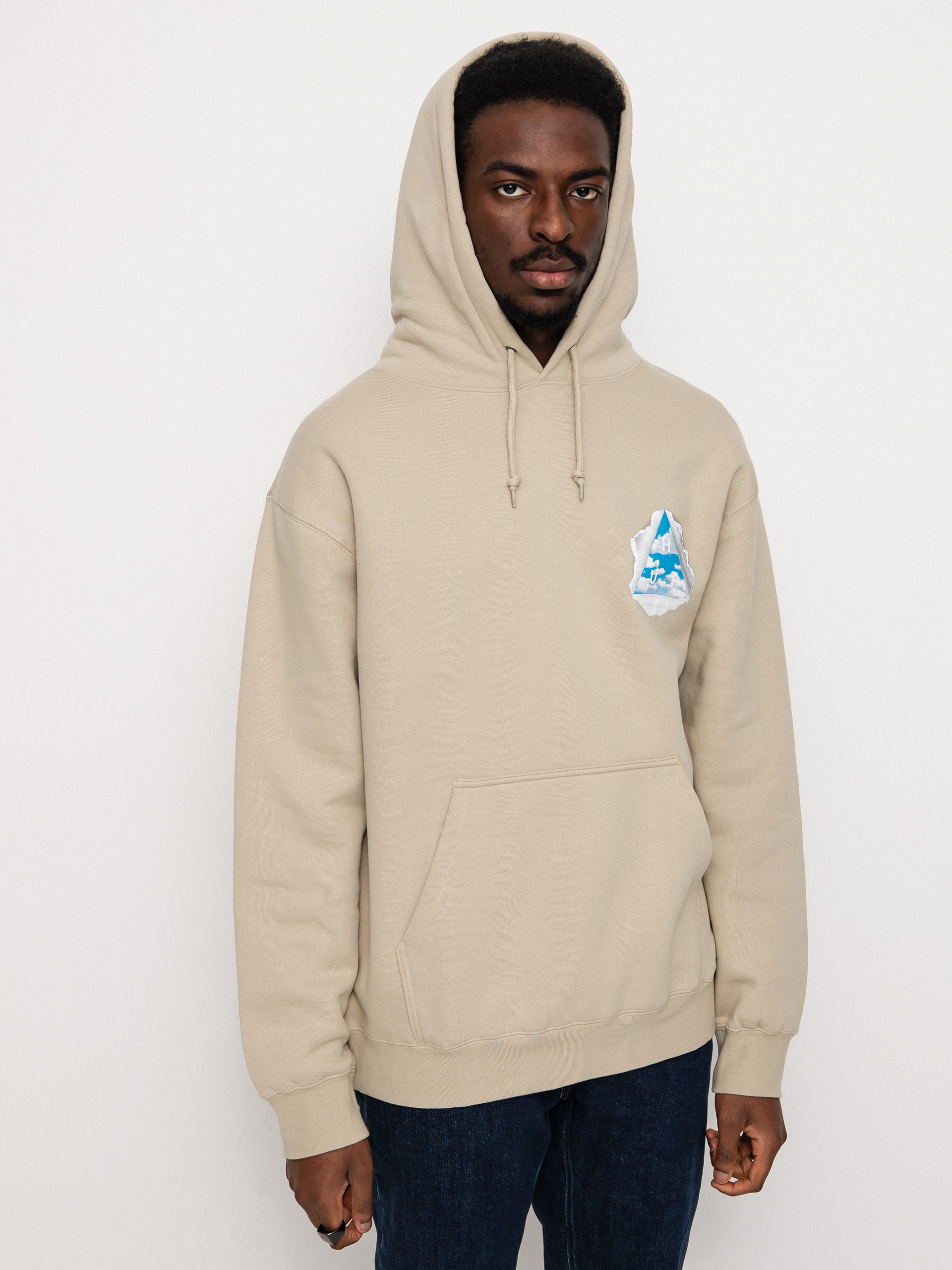 Bluza z kapturem HUF Tear You A New One HD (sand)