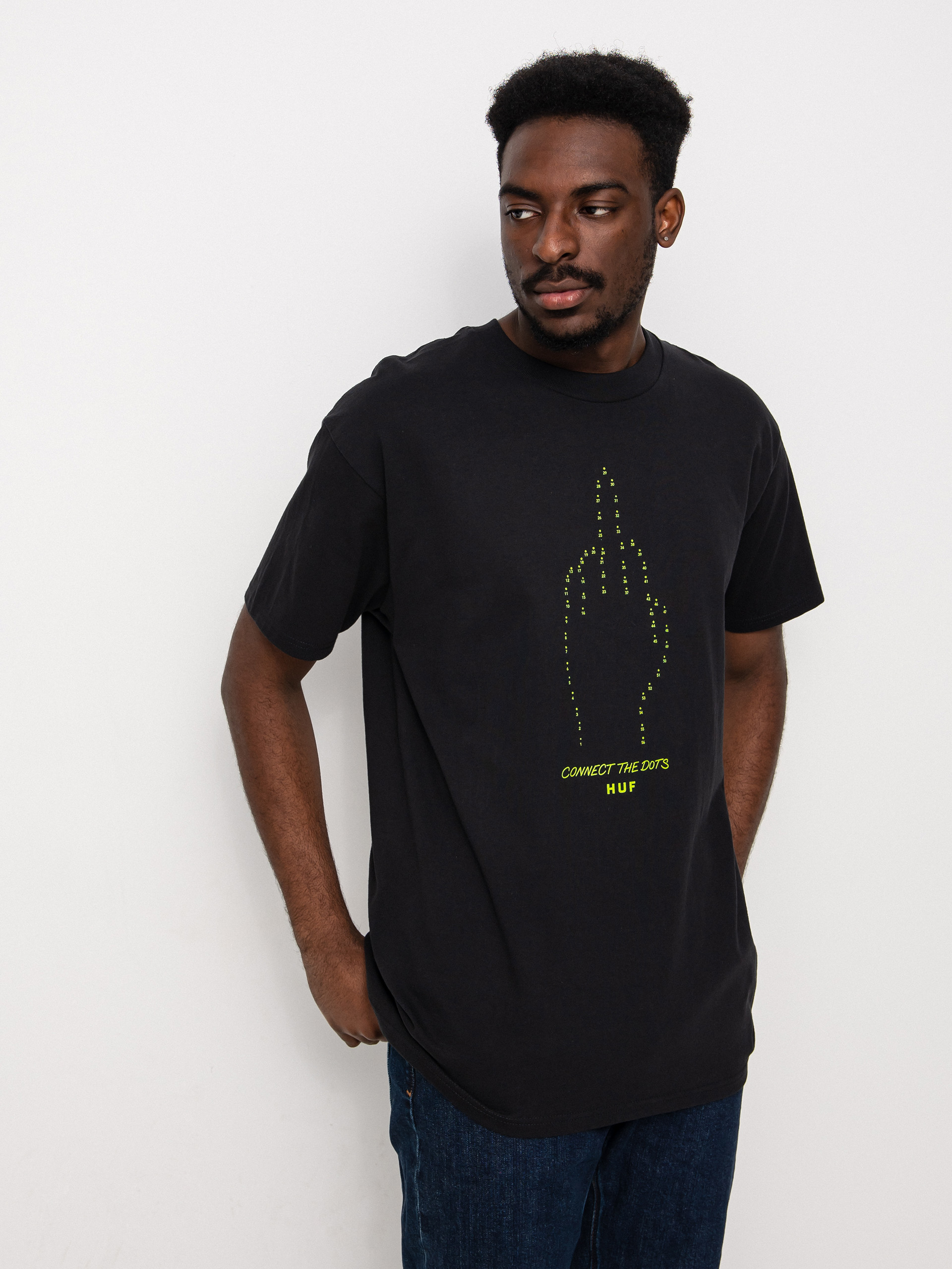 T-shirt HUF Connect The Dots (black)