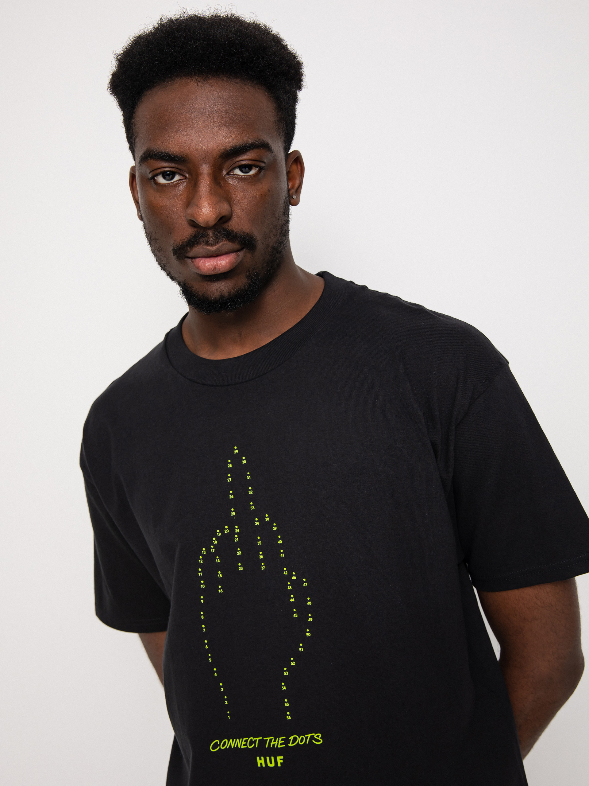 T-shirt HUF Connect The Dots (black)