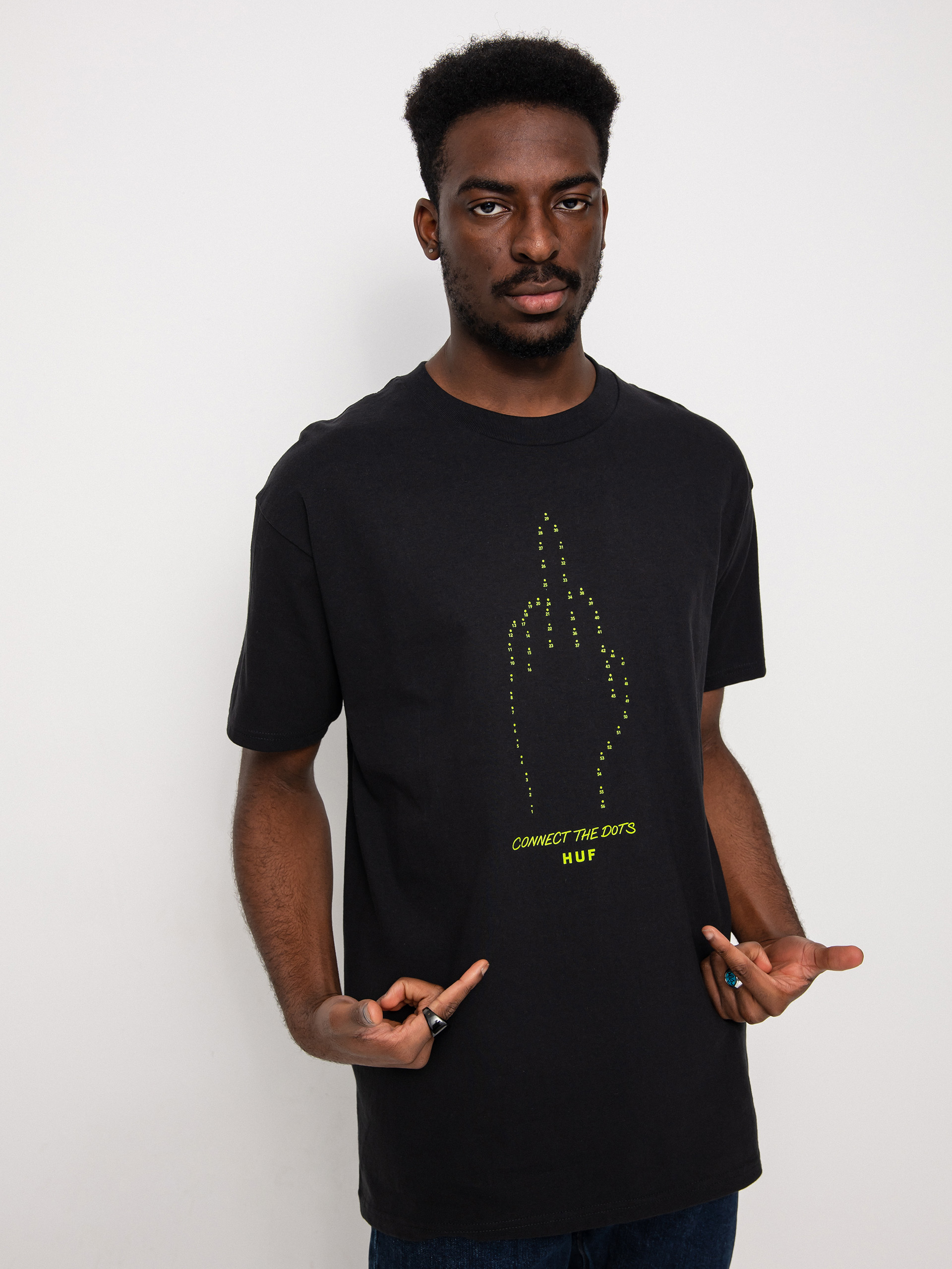 T-shirt HUF Connect The Dots (black)