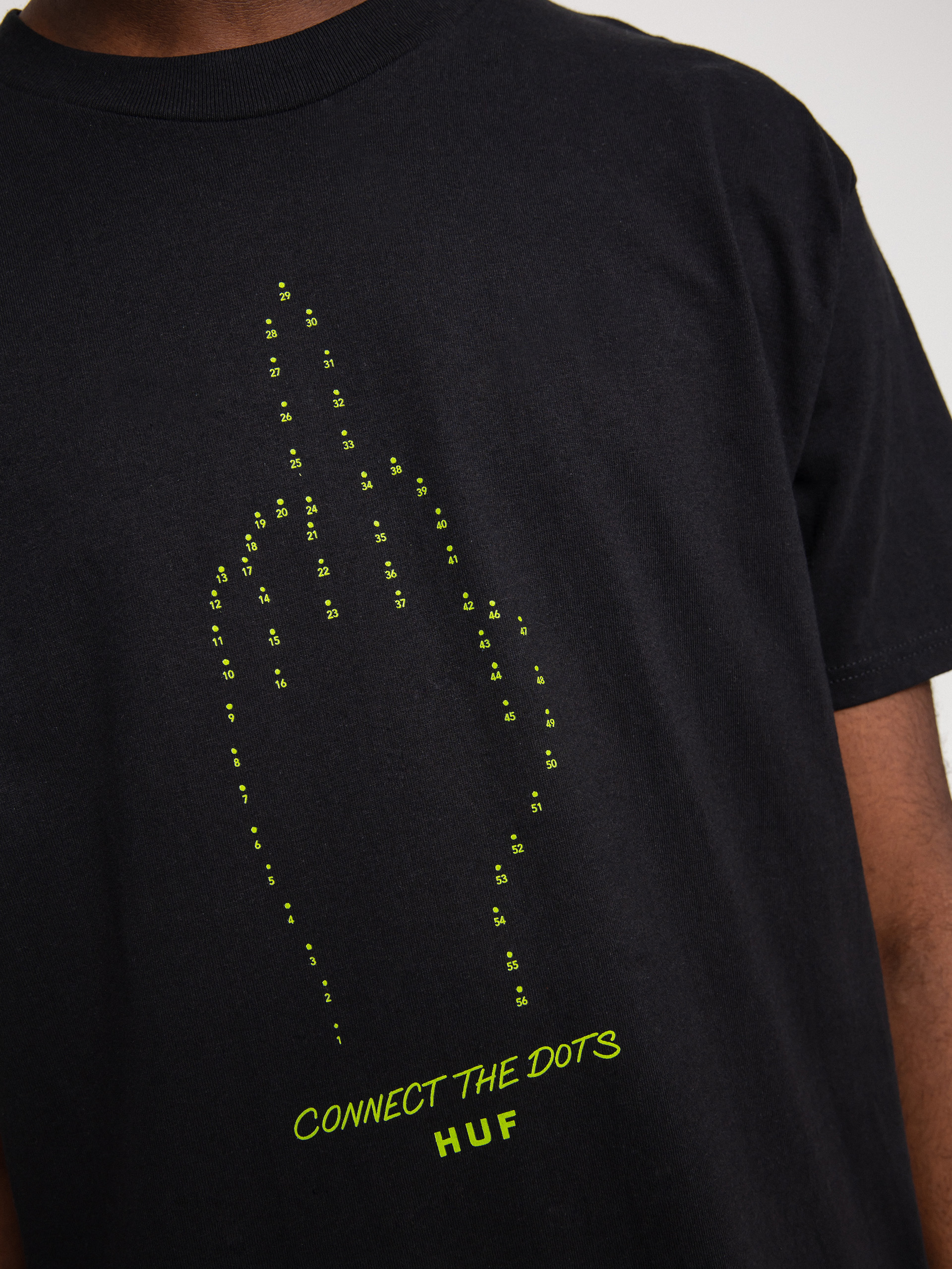 T-shirt HUF Connect The Dots (black)