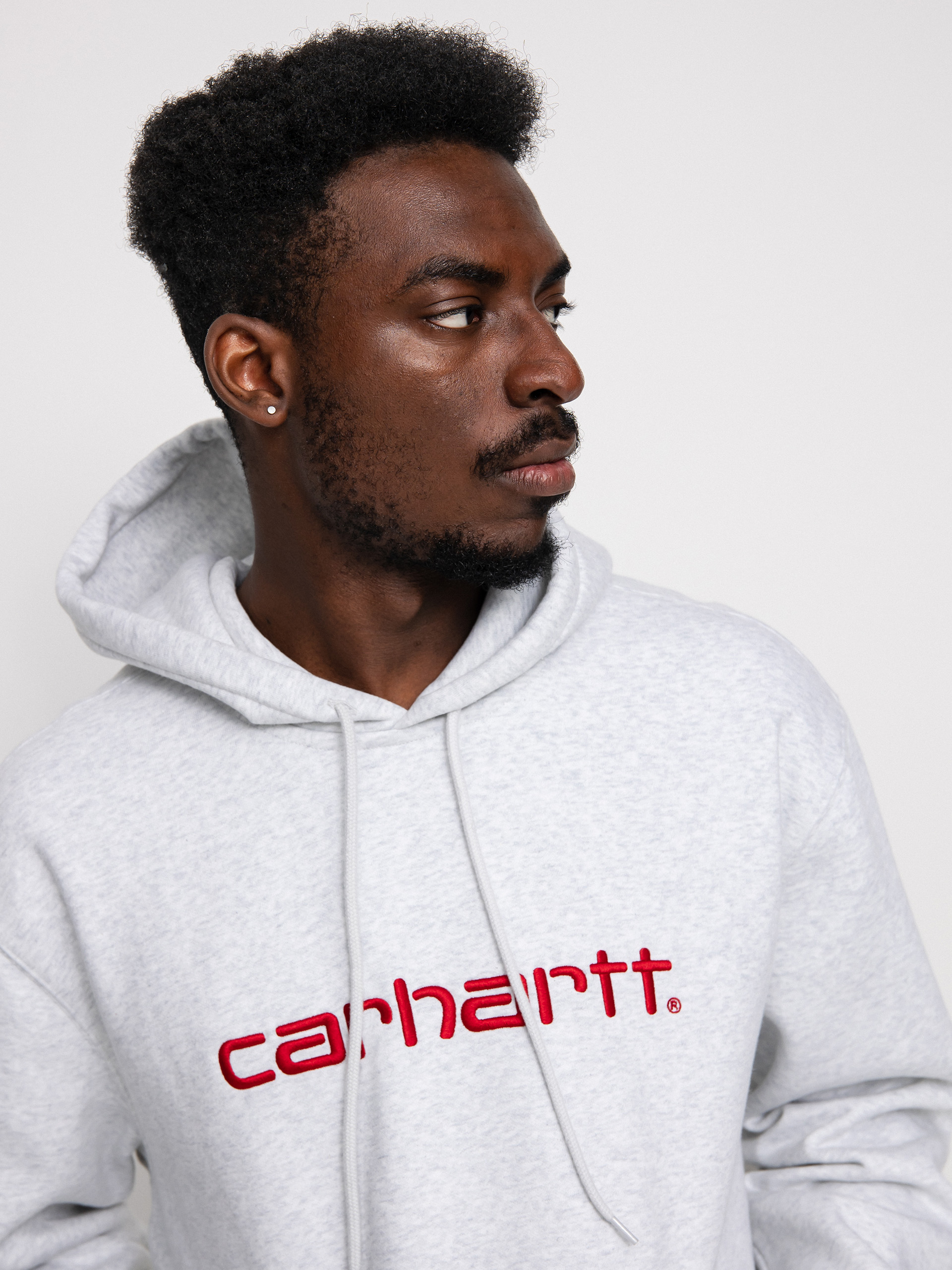 Bluza z kapturem Carhartt WIP Carhartt HD (ash heather/rocket)