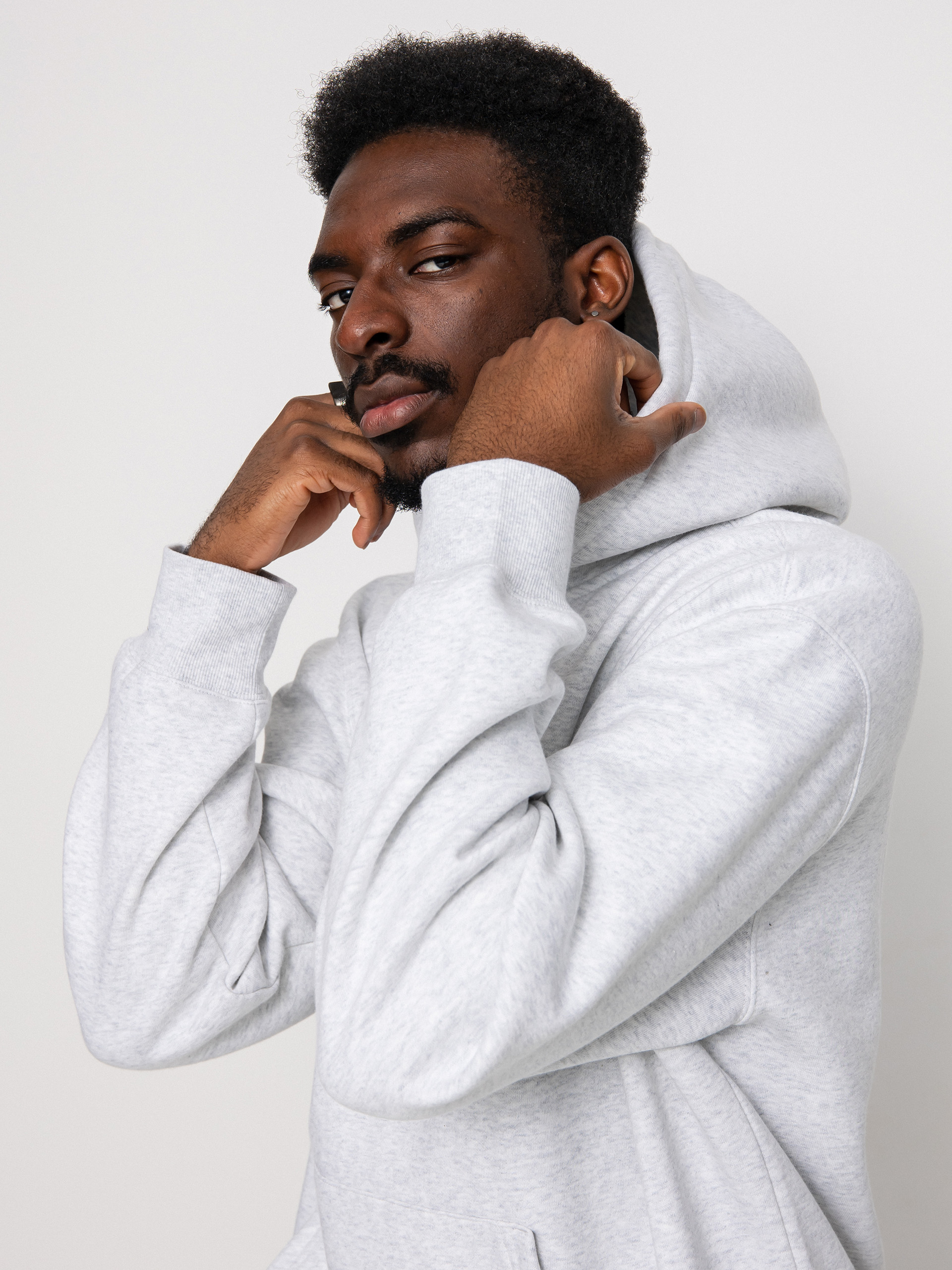 Bluza z kapturem Carhartt WIP Carhartt HD (ash heather/rocket)
