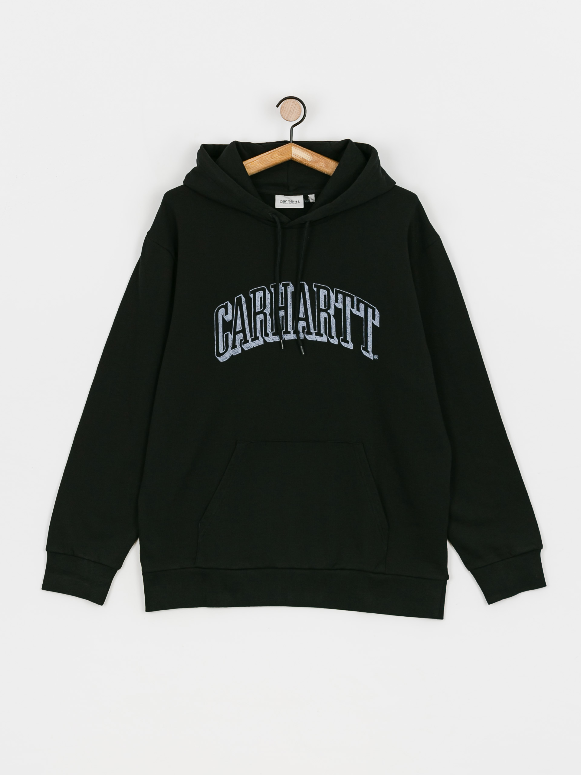 Bluza z kapturem Carhartt WIP Scrawl HD (black/misty sky)