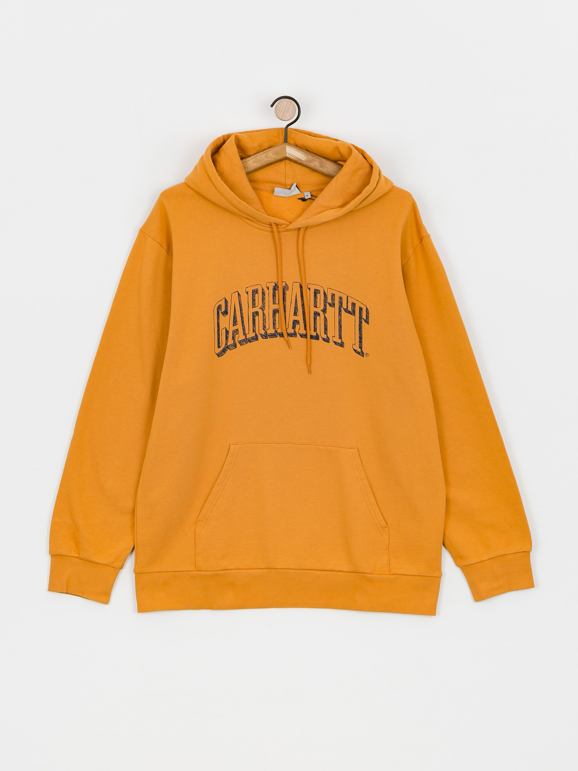Bluza z kapturem Carhartt WIP Scrawl HD (ochre/enzian)