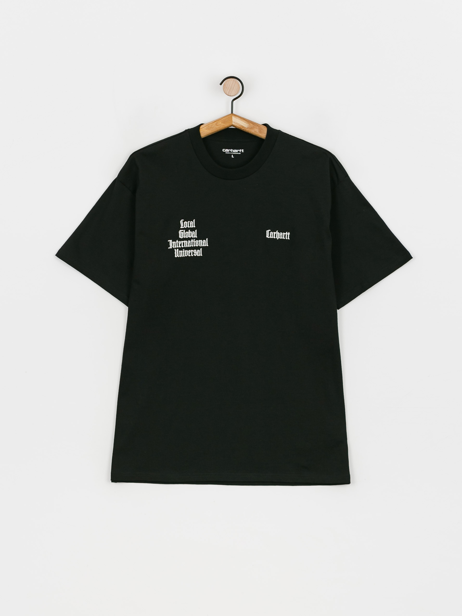 T-shirt Carhartt WIP Letterman (black/wax)