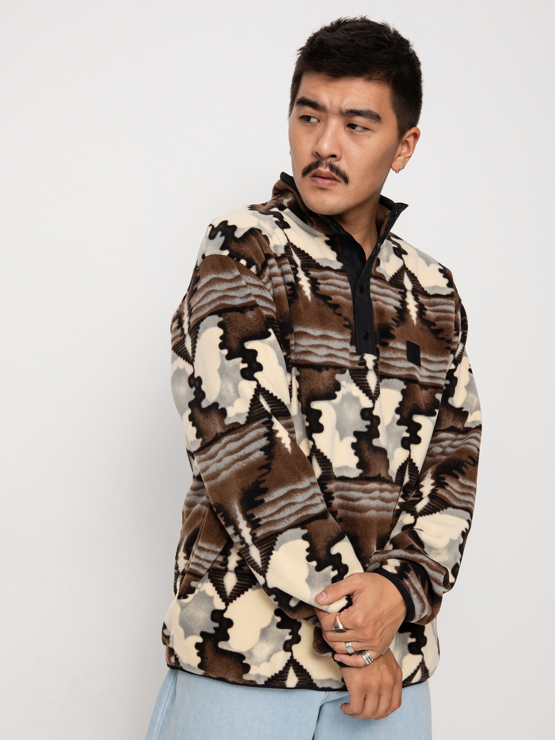 Bluza Volcom Error92 Mock Neck (whitecap grey)