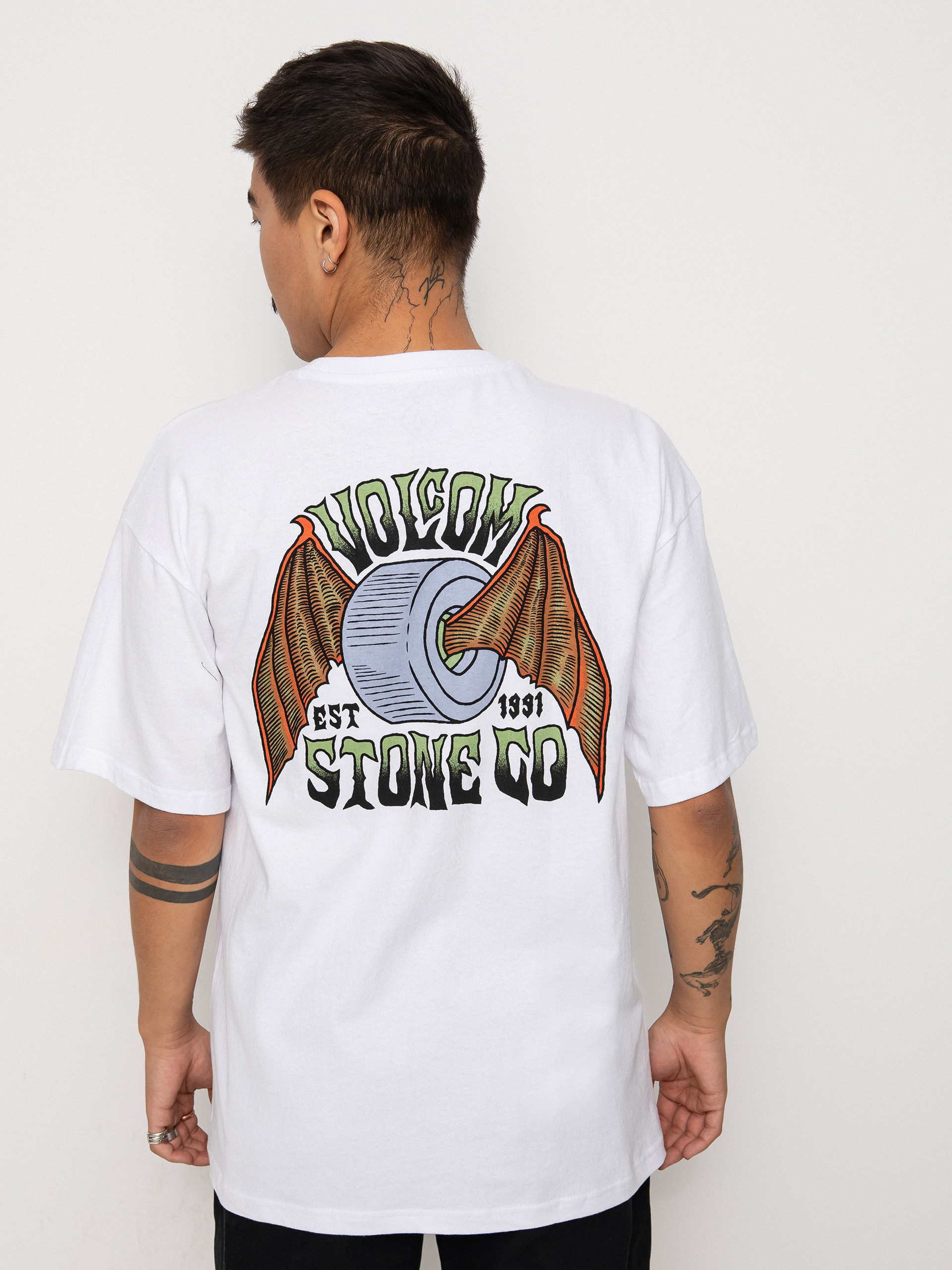 T-shirt Volcom Hell Wheel Lse (white)