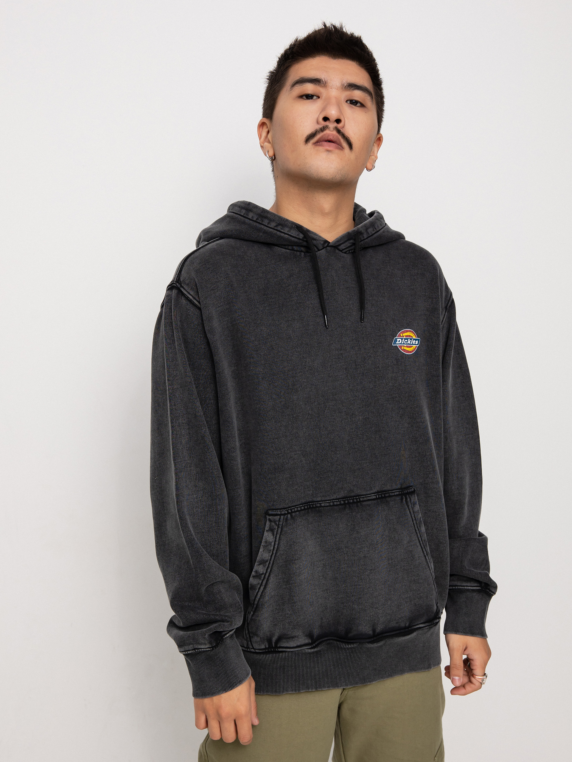 Bluza z kapturem Dickies Icon Washed HD (black)