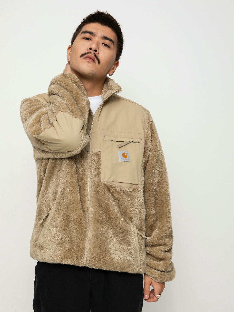 Męski Polar Carhartt WIP Jackson Sweat (ammonite)