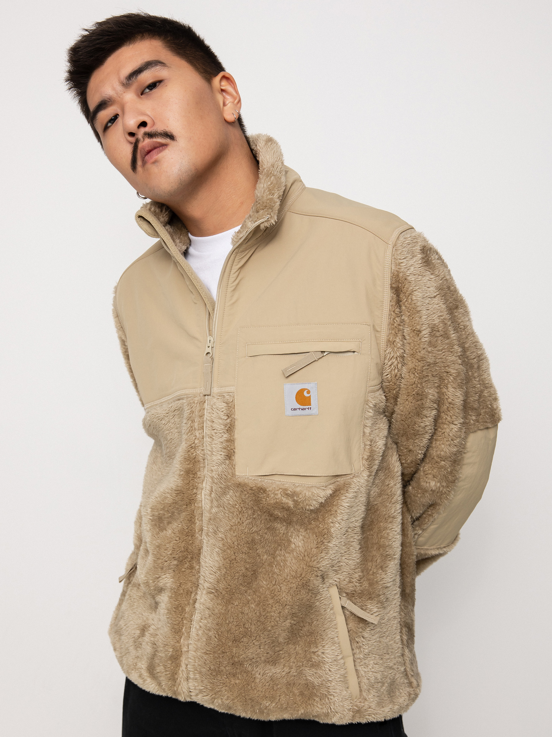 Męski Polar Carhartt WIP Jackson Sweat (ammonite)