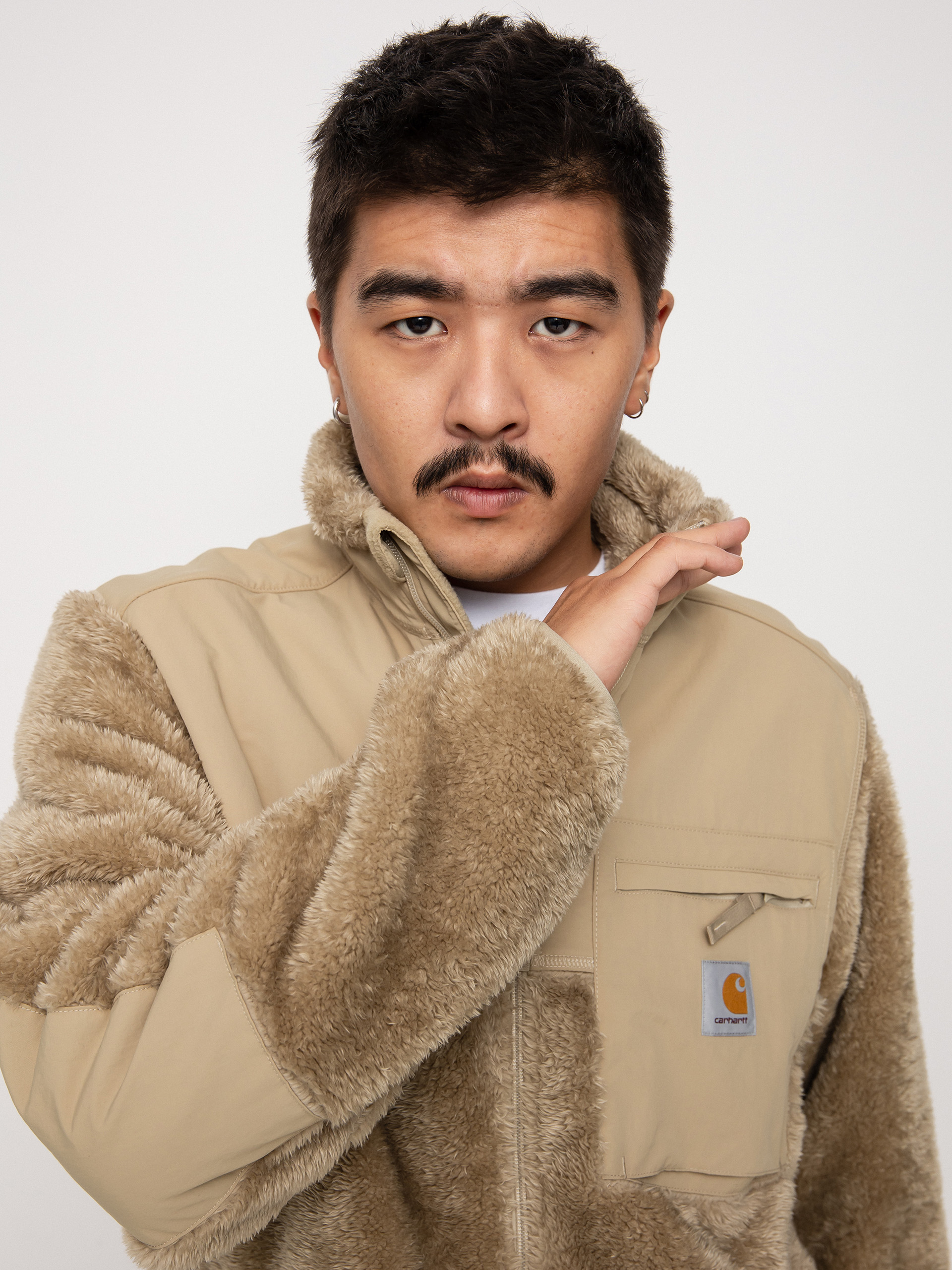 Męski Polar Carhartt WIP Jackson Sweat (ammonite)