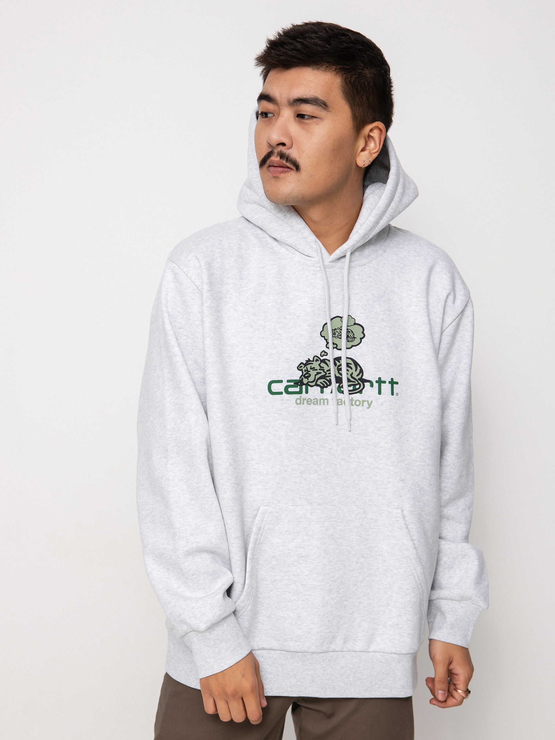 Bluza z kapturem Carhartt WIP Dream Factory HD (ash heather)