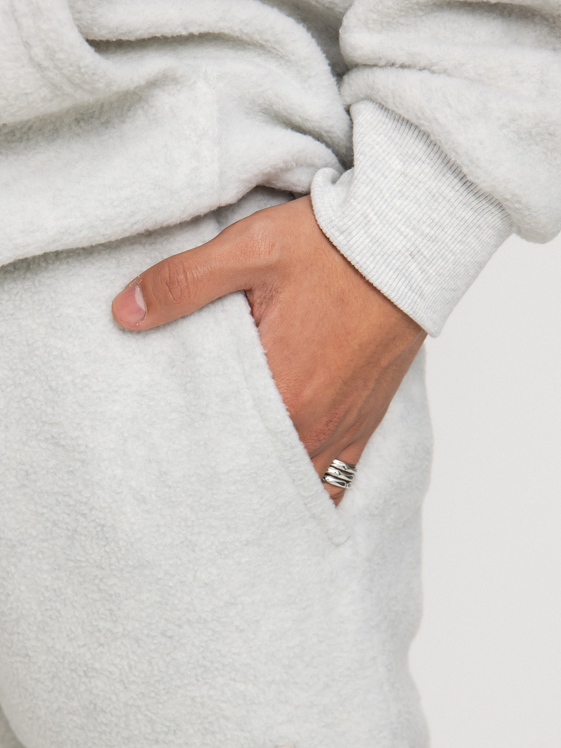 Spodnie Brixton Blanket Fleece Jogger (beige heather)