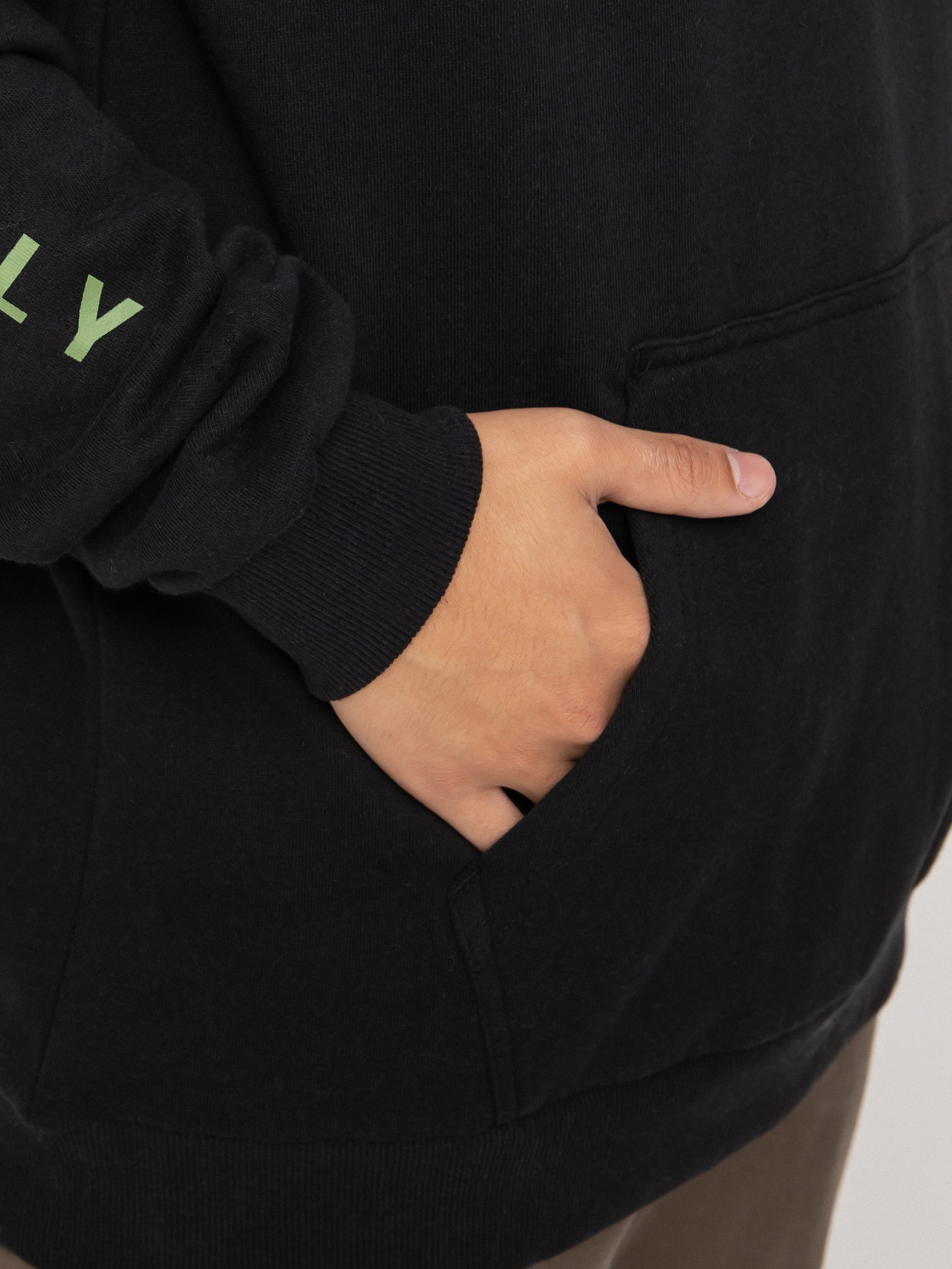 Bluza z kapturem Brixton Crest HD (black/epsom green/white)