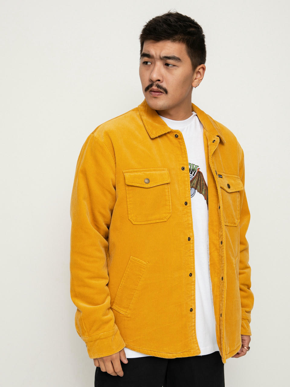 Kurtka Brixton Durham Sherpa Lined (bright gold)