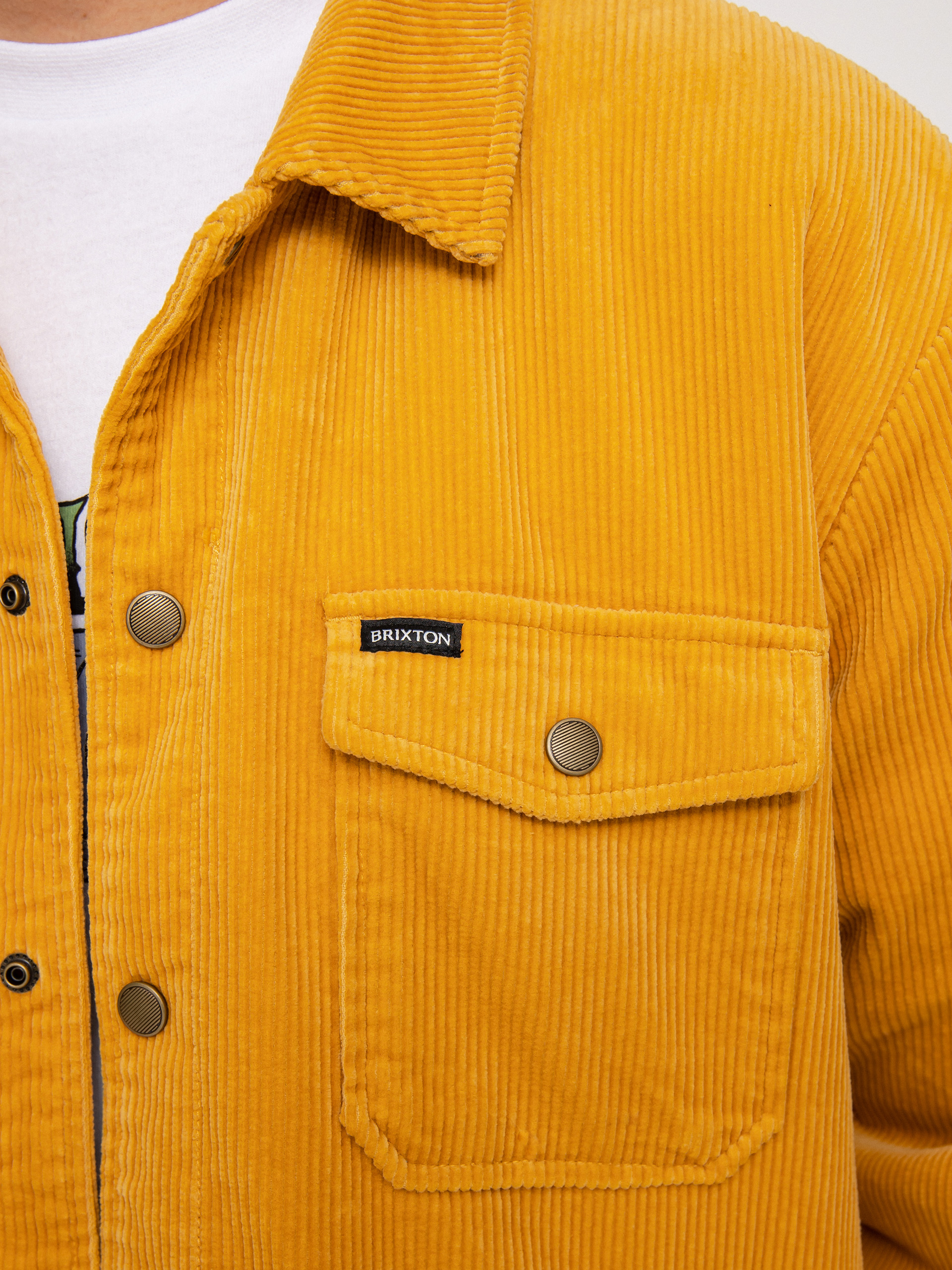 Kurtka Brixton Durham Sherpa Lined (bright gold)