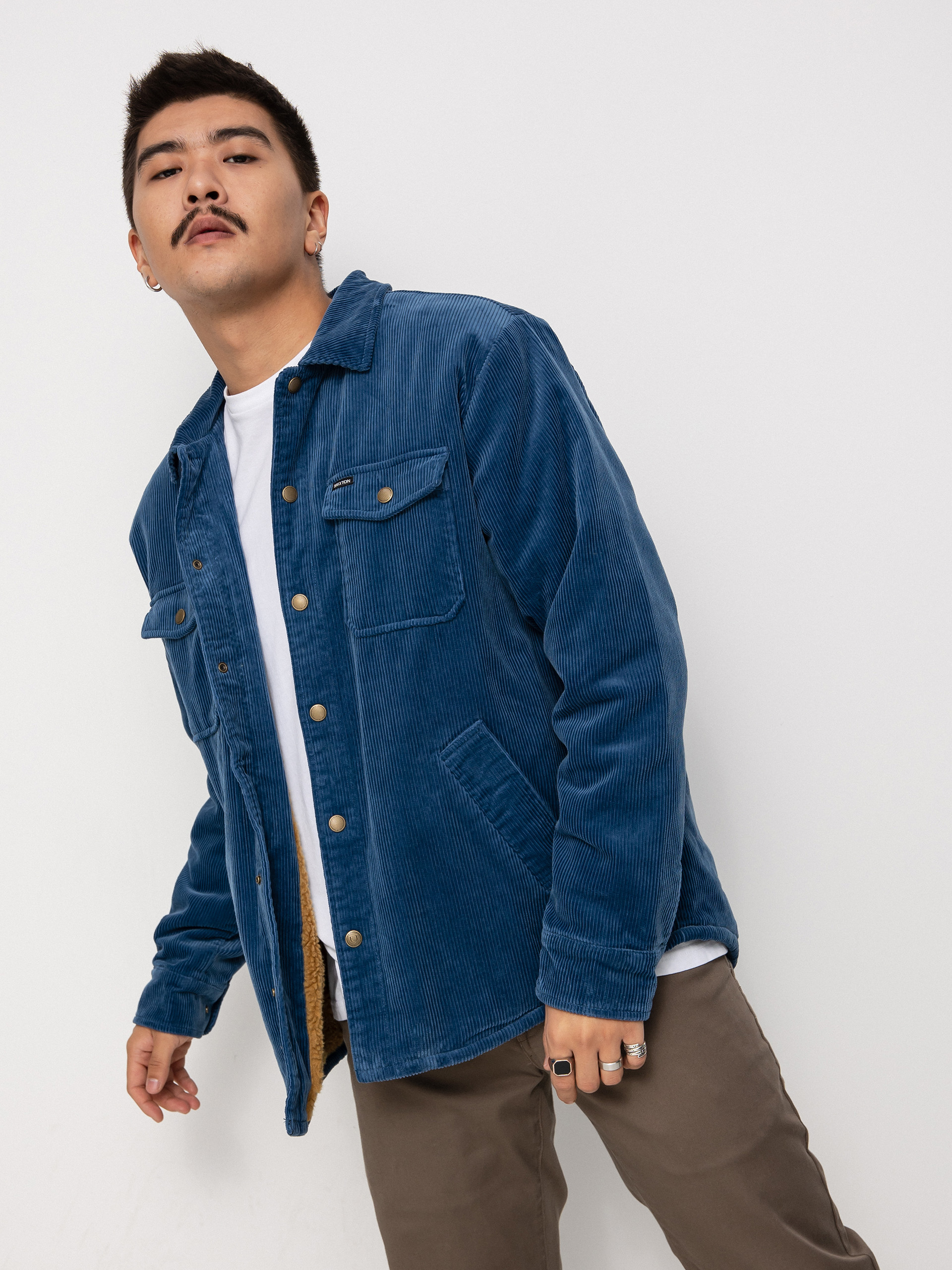 Kurtka Brixton Durham Sherpa Lined (joe blue)
