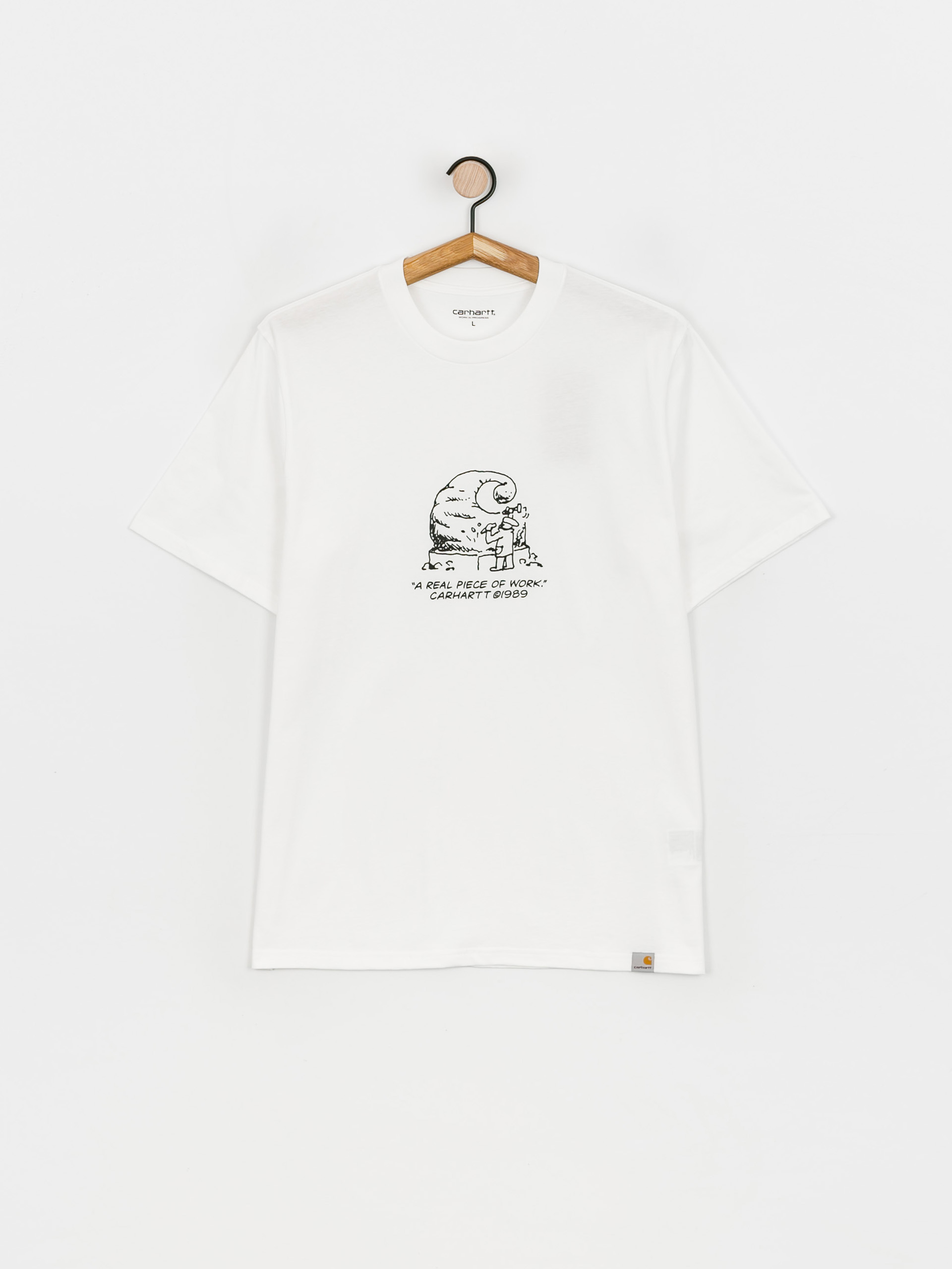 T-shirt Carhartt WIP Piece Of Work (white/black)