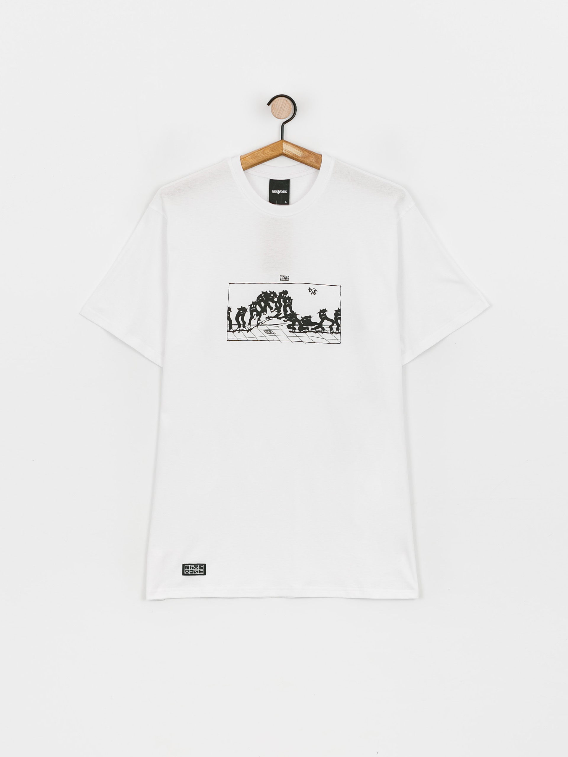 T-shirt Nervous X TOPE Kickflip (white)