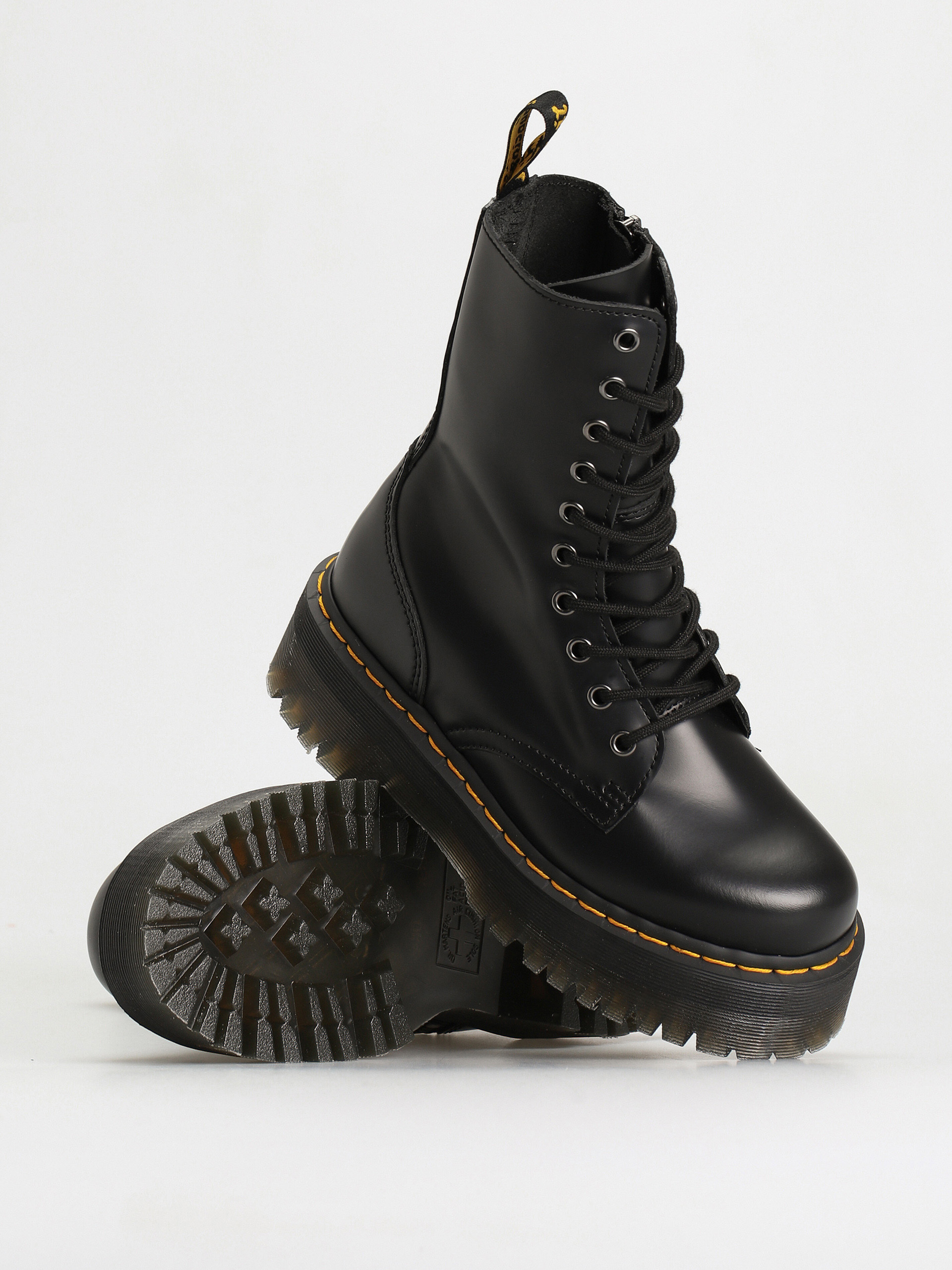 Buty Dr. Martens Jadon Hi Wmn (black polished smooth)