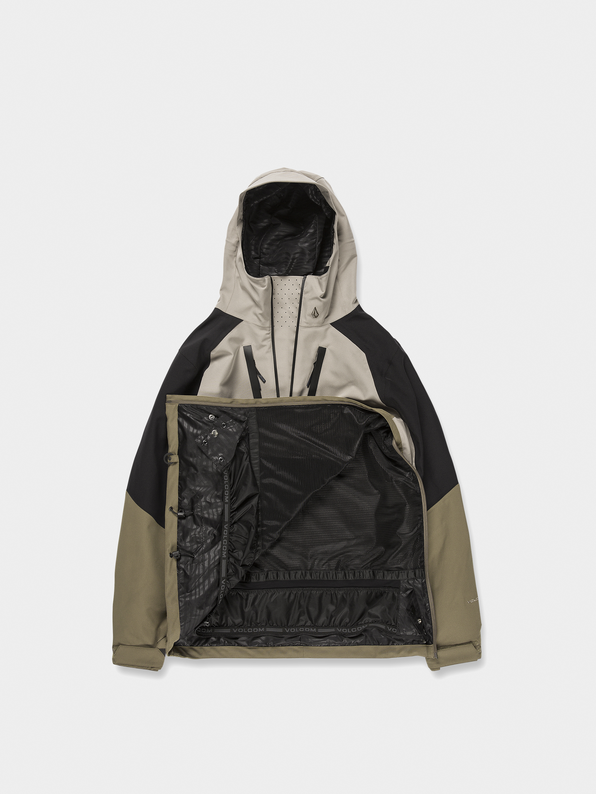 Męska Kurtka snowboardowa Volcom Brighton Pullover (dark khaki)