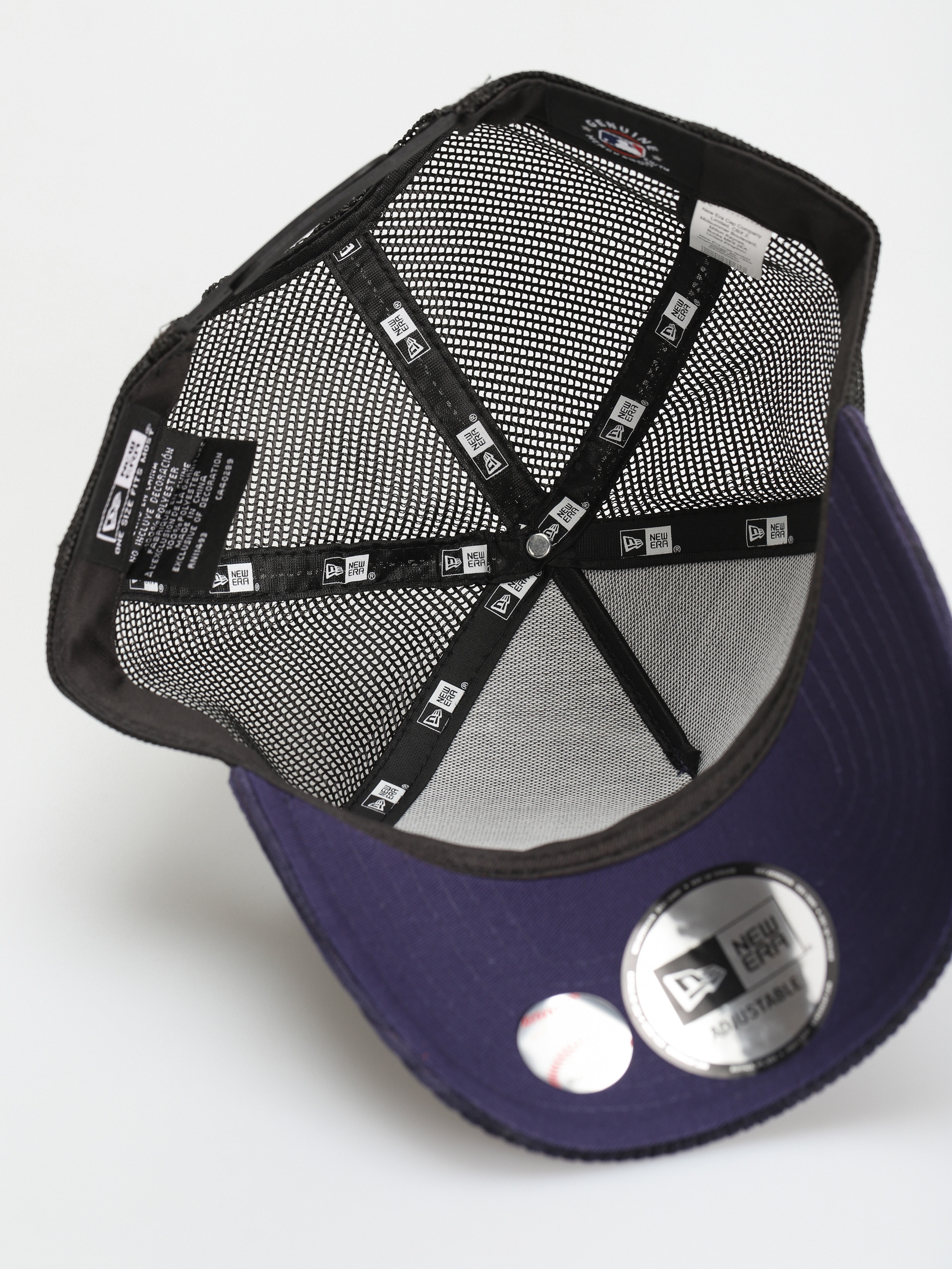 Czapka z daszkiem New Era Tie Dye Cord Trucker New York Yankees (navy/yellow)