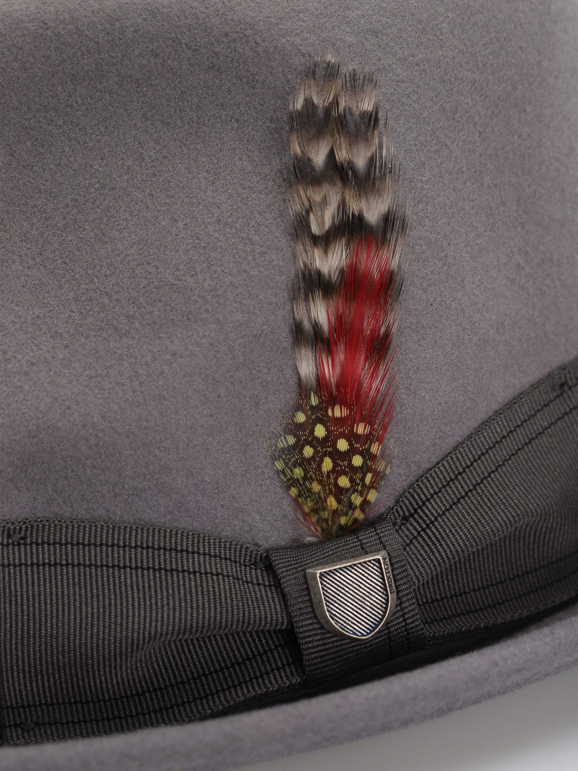 Kapelusz Brixton Gain Fedora (grey/dark grey)