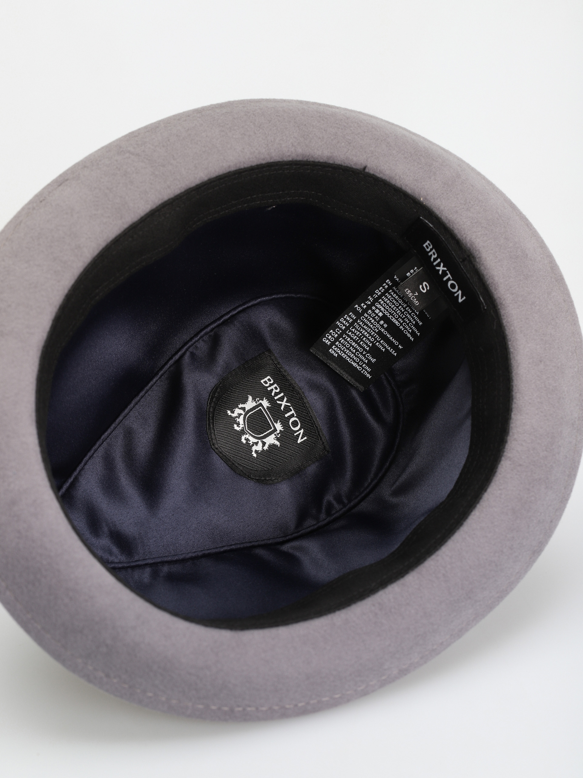 Kapelusz Brixton Gain Fedora (grey/dark grey)