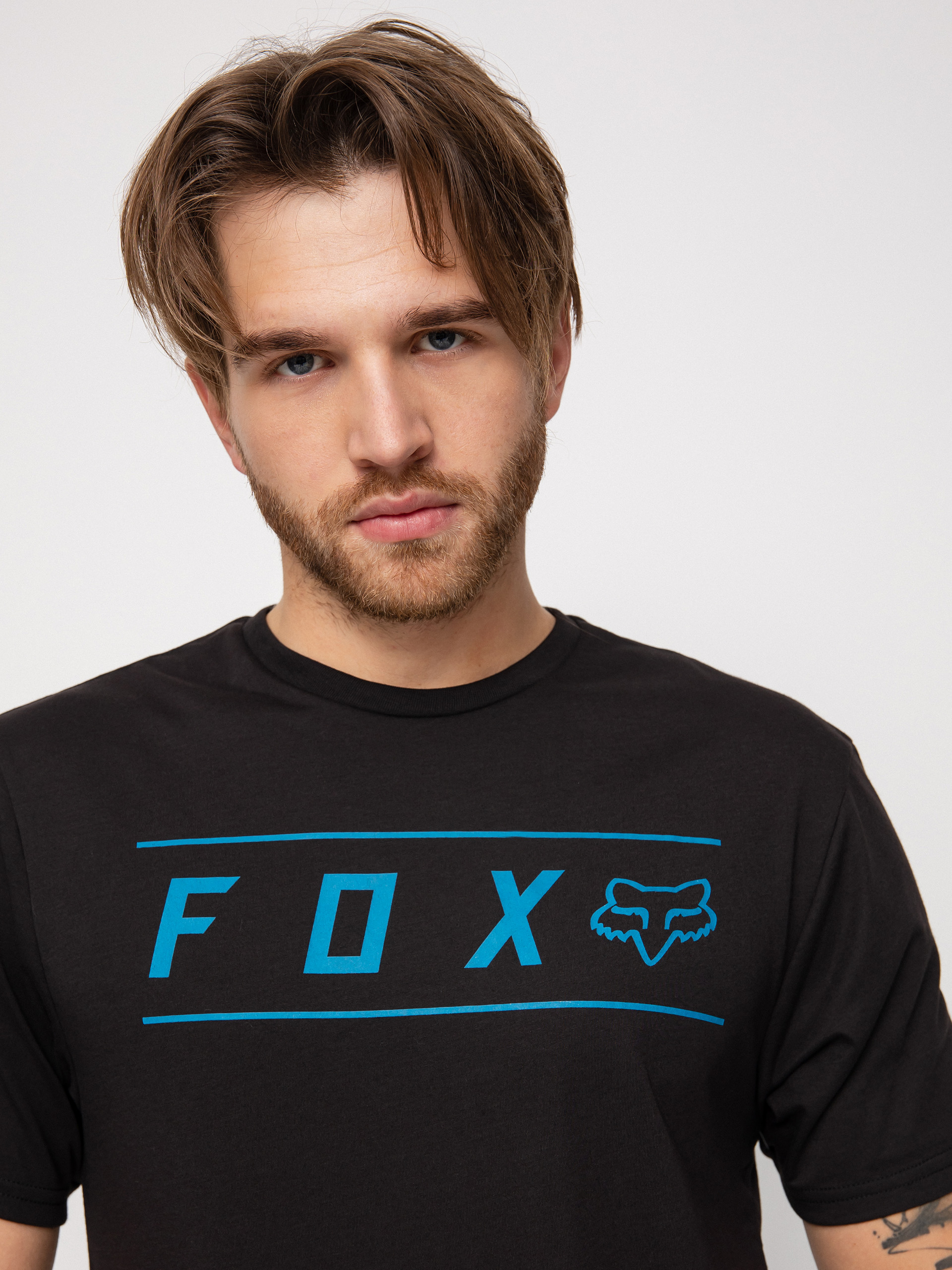 T-shirt Fox Pinnacle Tech (blk/blu)