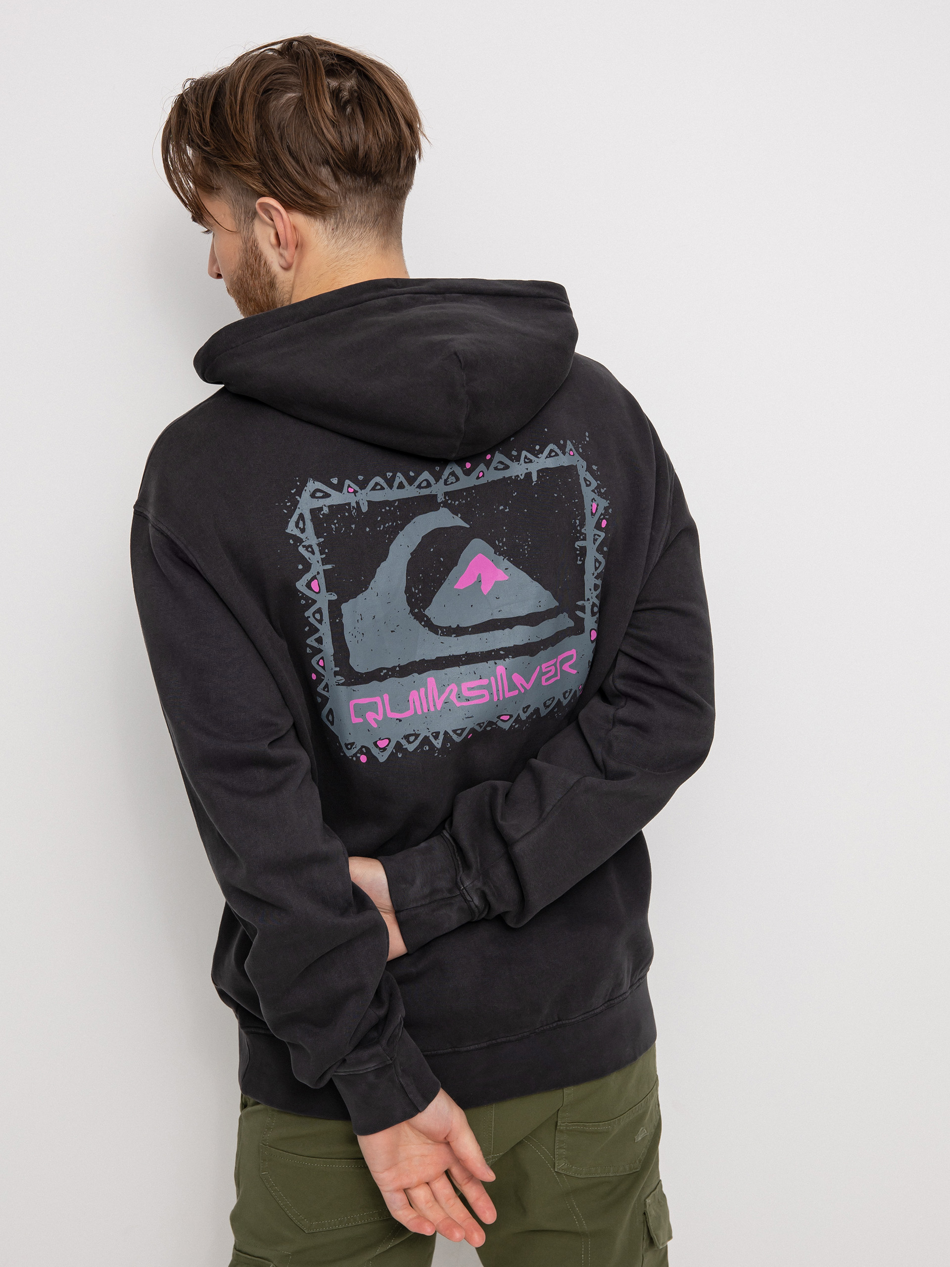 Bluza z kapturem Quiksilver Neon Slab HD (black)