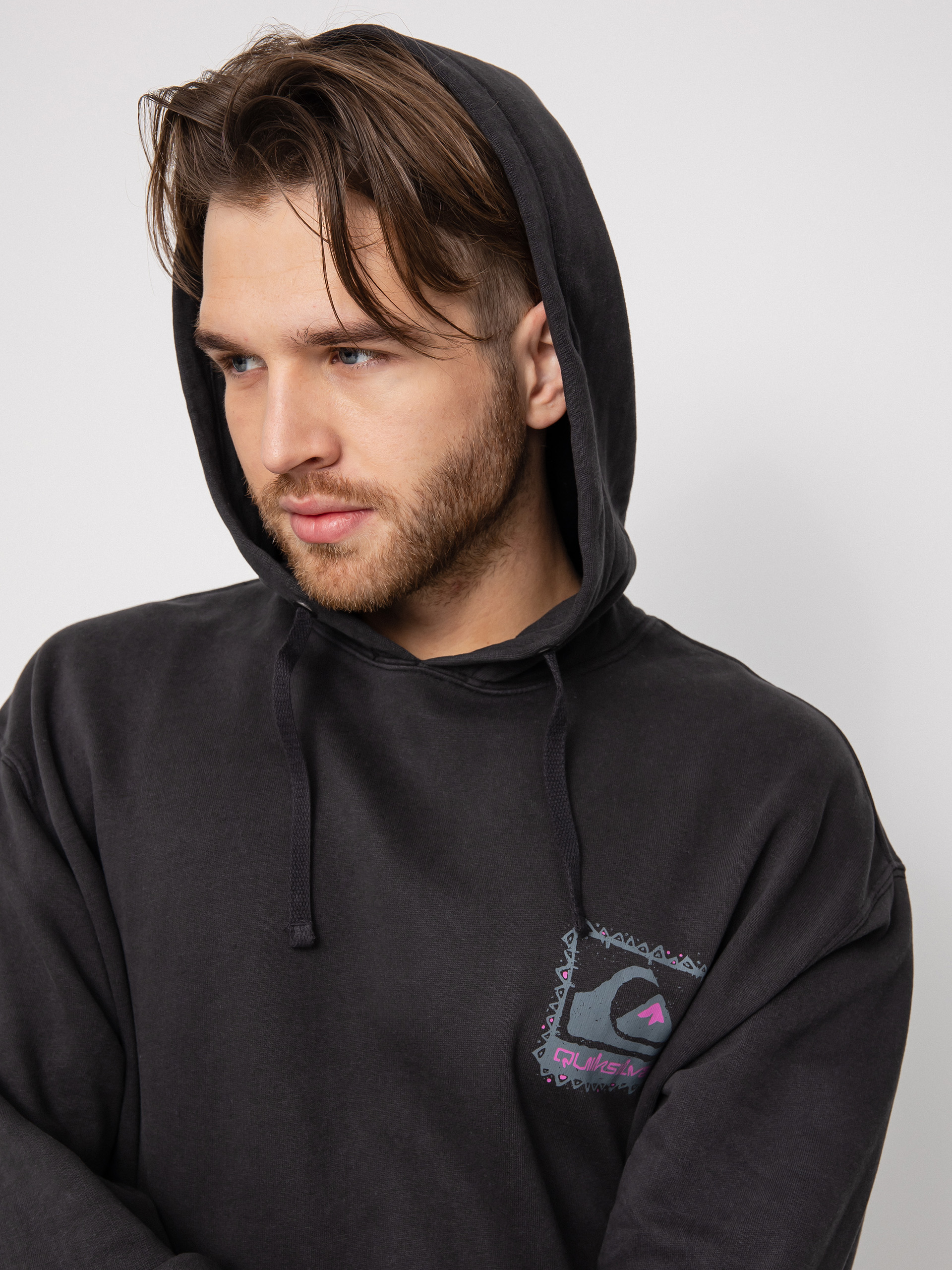 Bluza z kapturem Quiksilver Neon Slab HD (black)