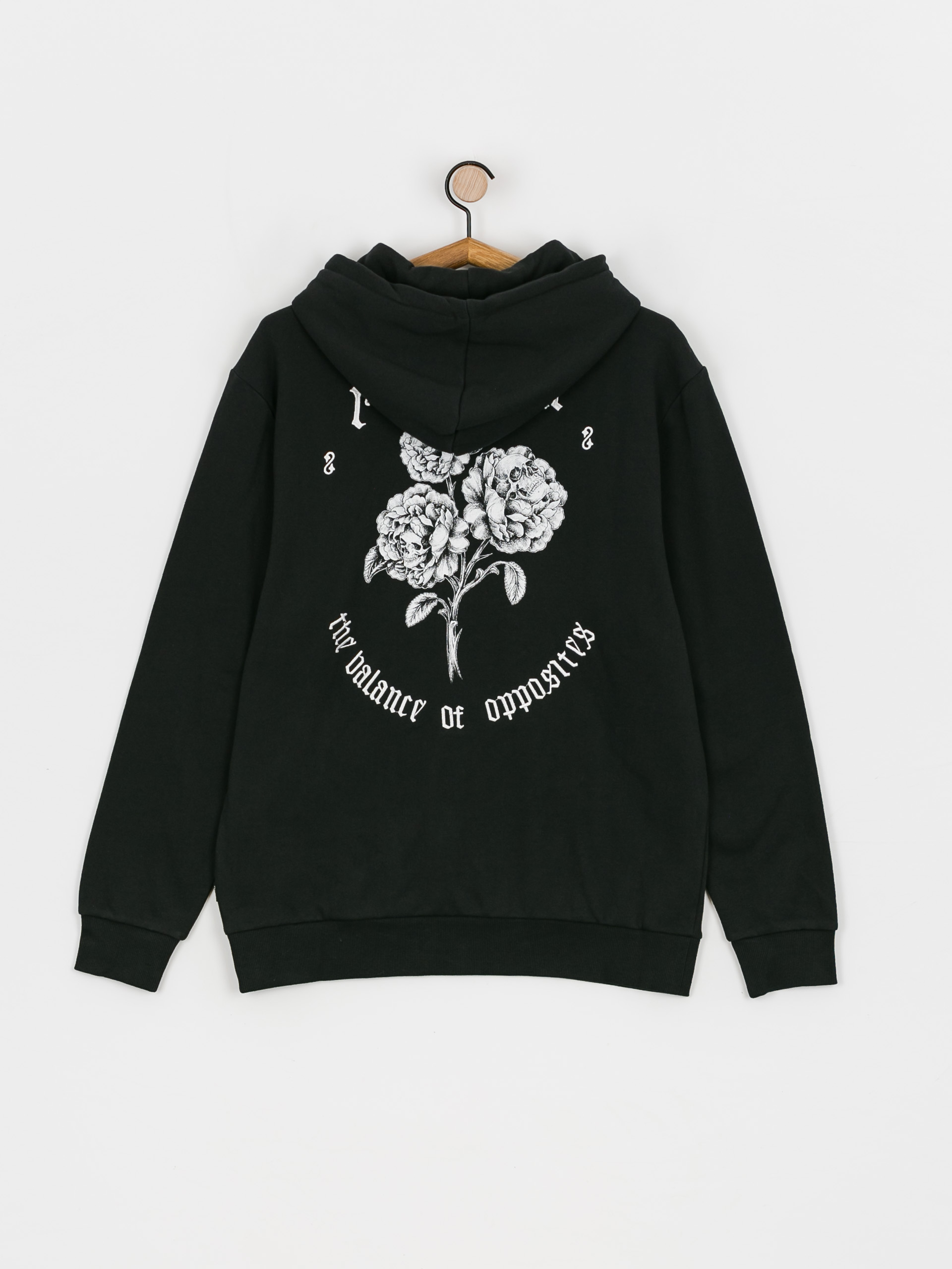 Bluza z kapturem RVCA Floral Skulls HD (black)