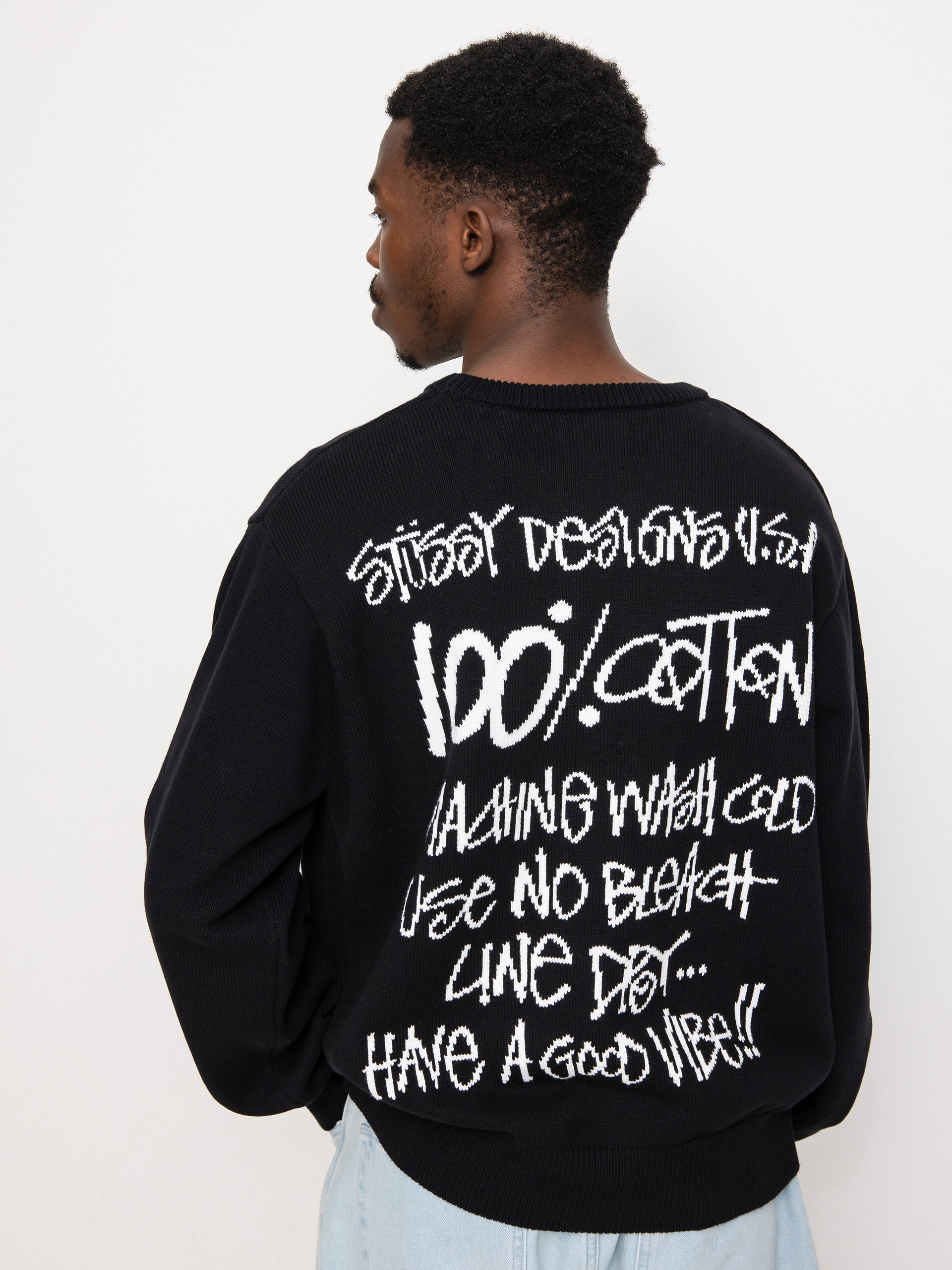 Stussy Care Label Sweater サイズM STUSSY】CARE LABEL SWEATER (STUSSY/ニット・セーター