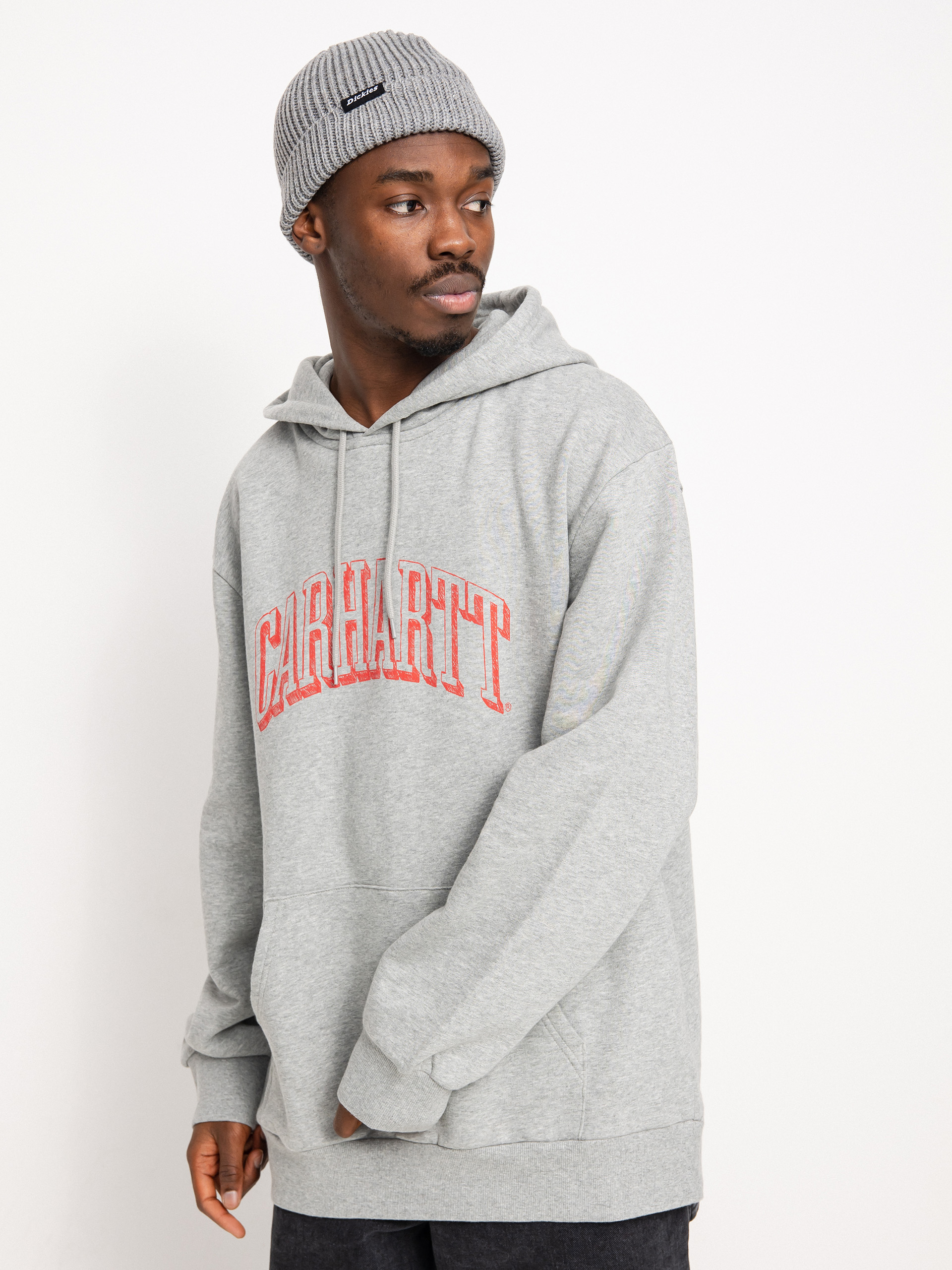 Bluza z kapturem Carhartt WIP Scrawl HD (grey heather/rocket)