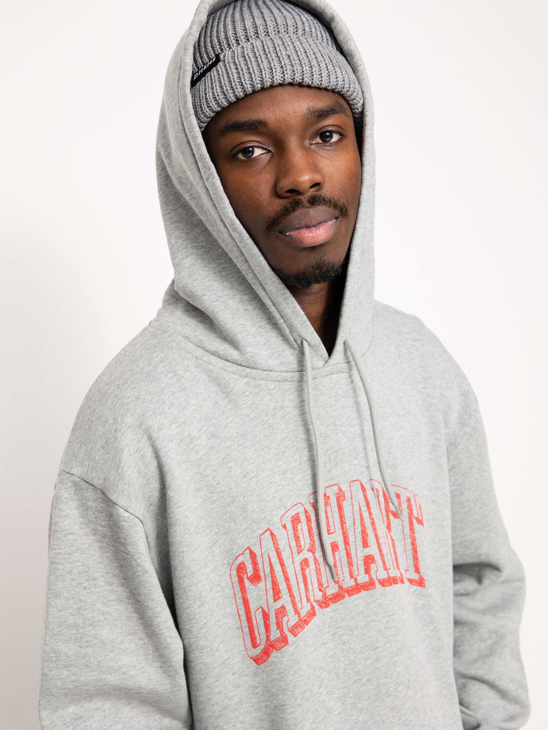 Bluza z kapturem Carhartt WIP Scrawl HD (grey heather/rocket)