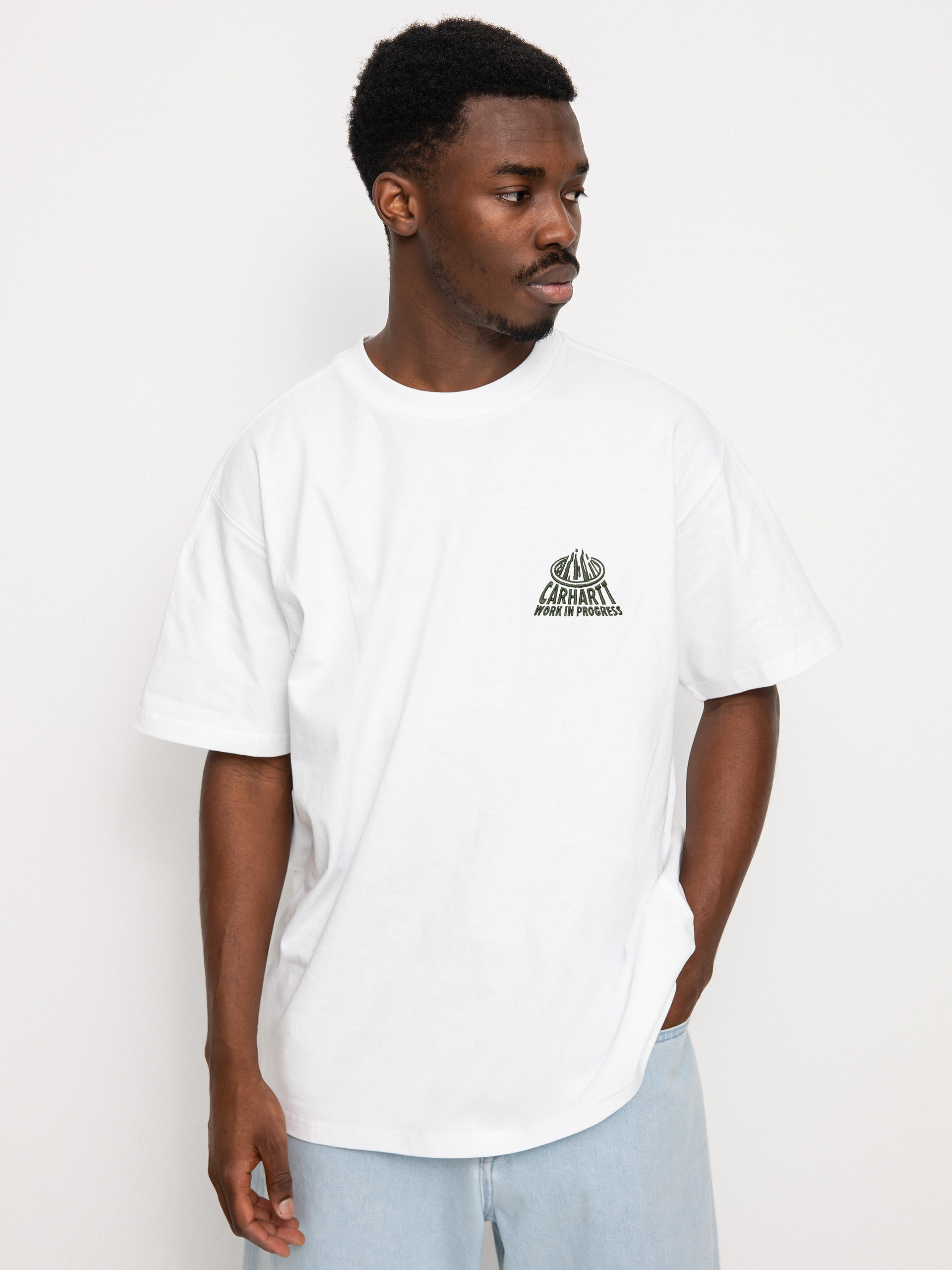 T-shirt Carhartt WIP City (white/dark cedar)