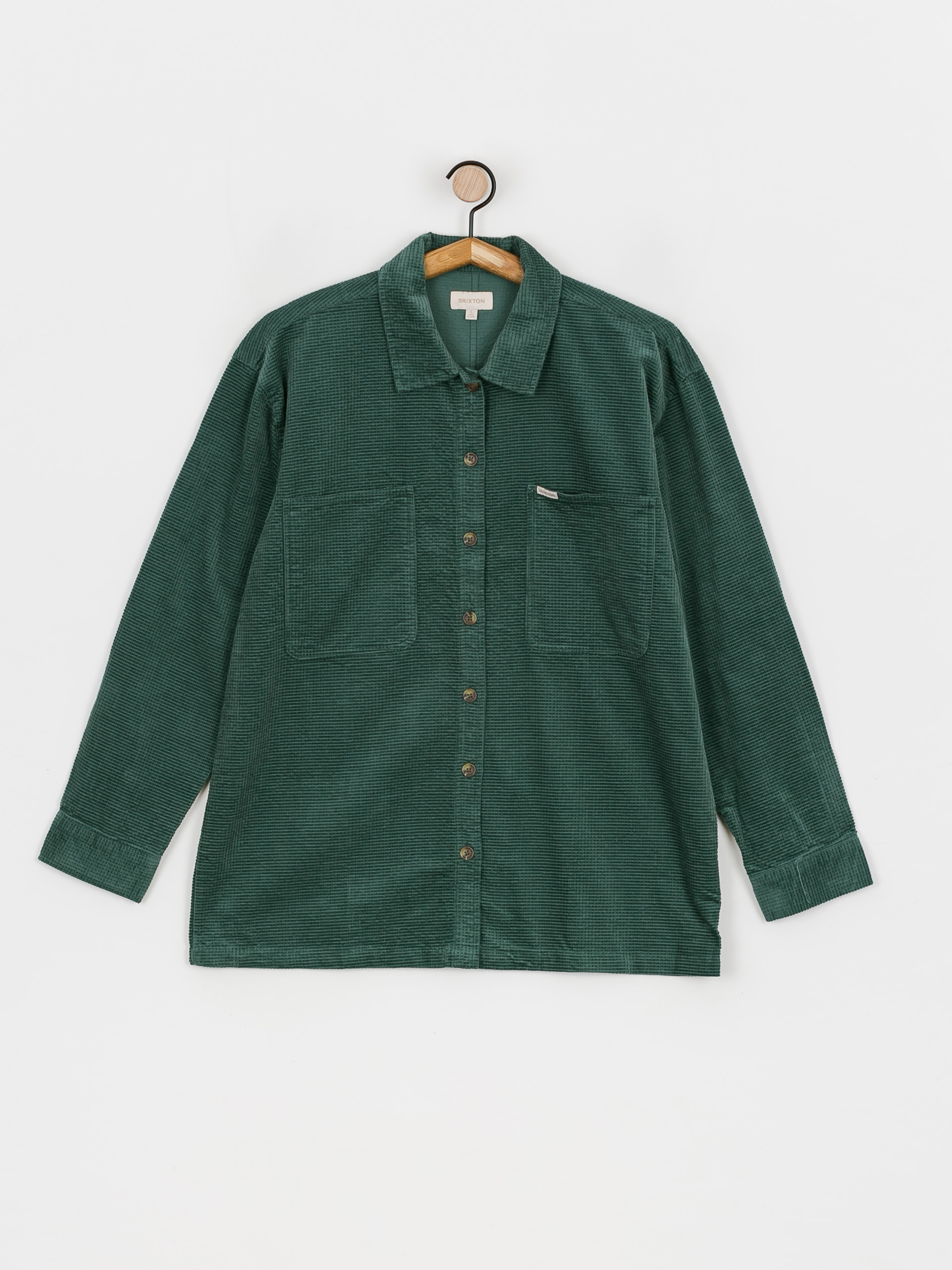 Koszula Brixton Dundee Corduroy Overshirt Wmn (emerald)