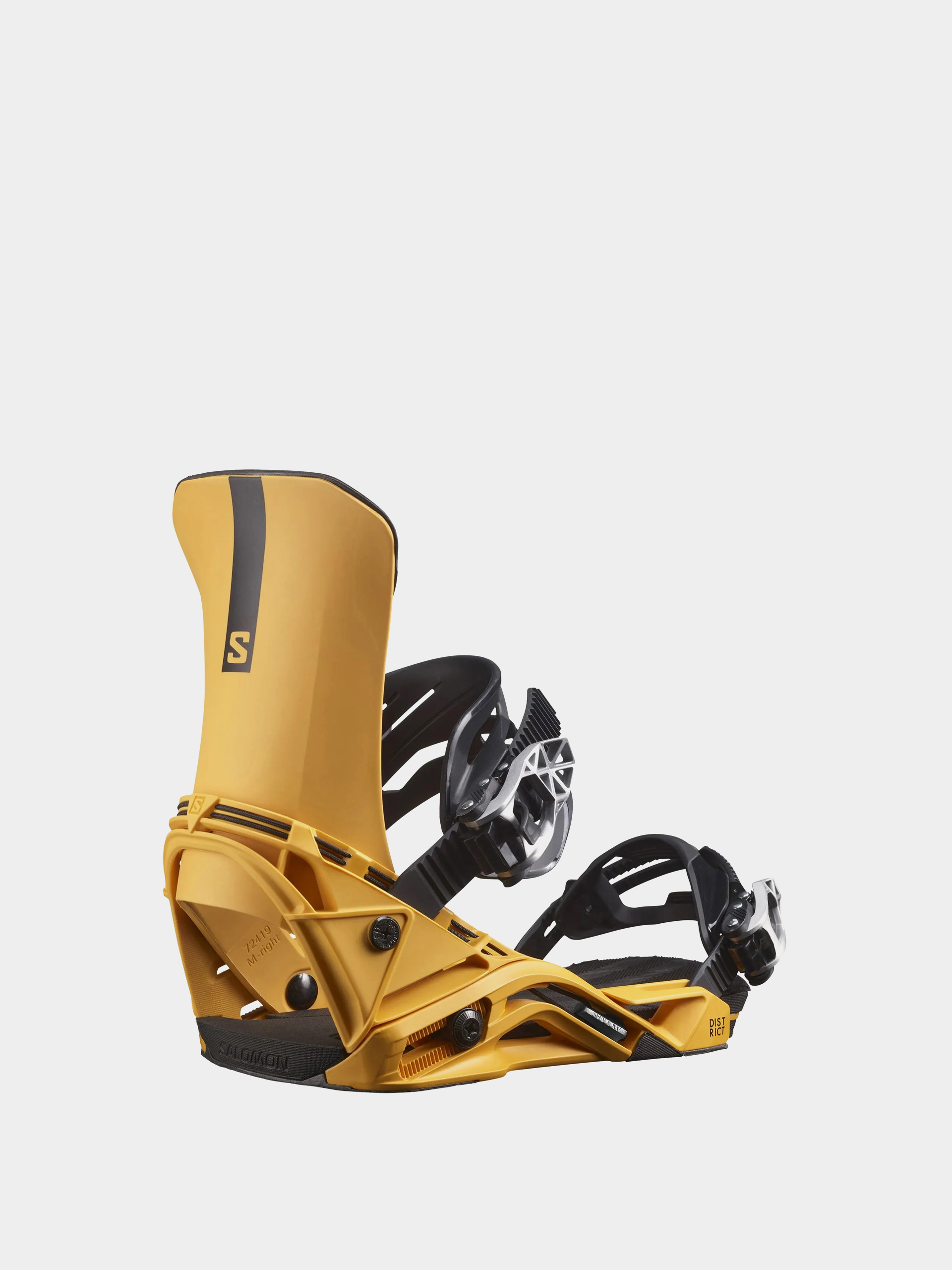 Męskie Wiązania snowboardowe Salomon District (yellow)