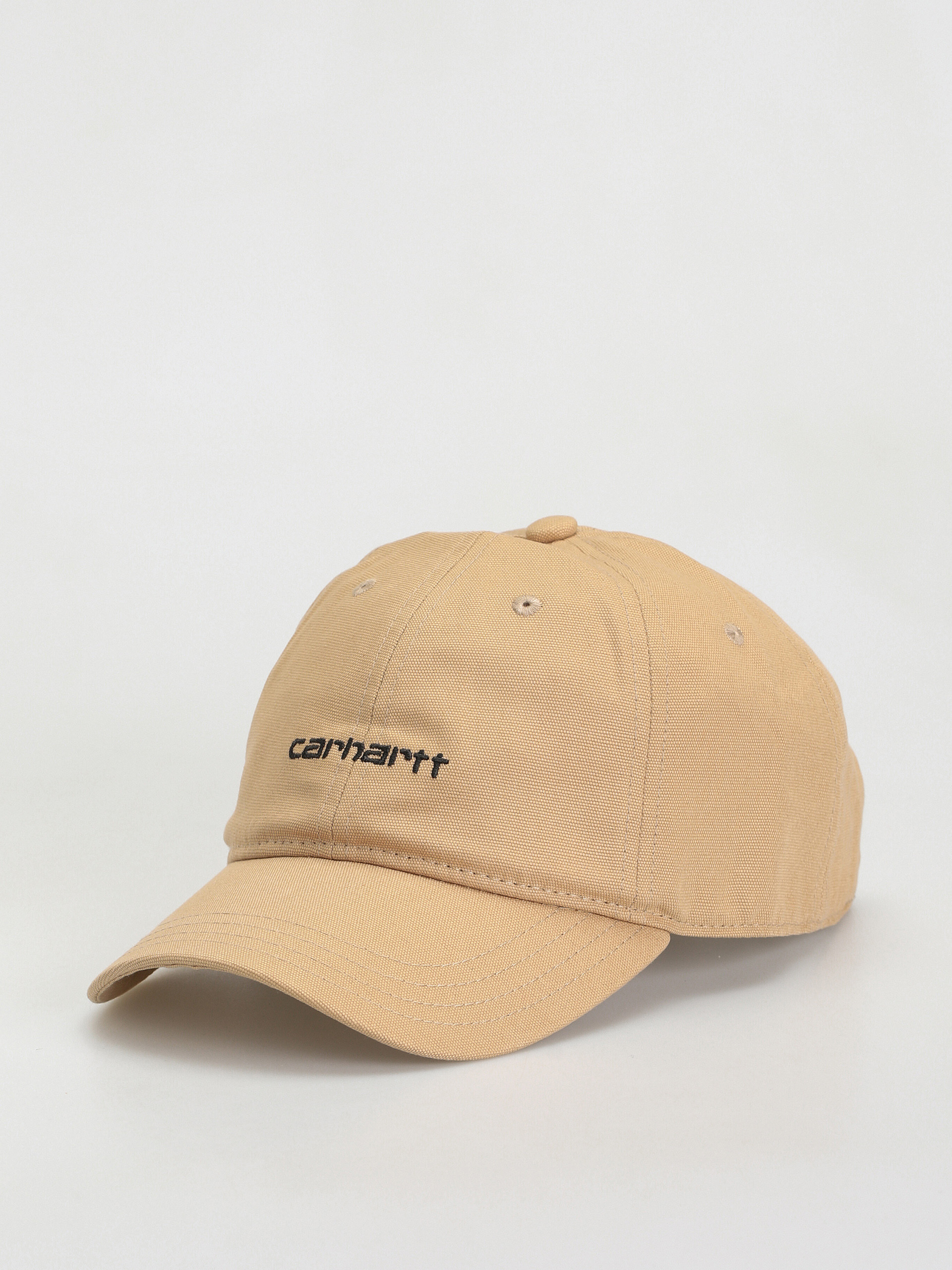 Czapka z daszkiem Carhartt WIP Canvas Script (dusty h brown/black)