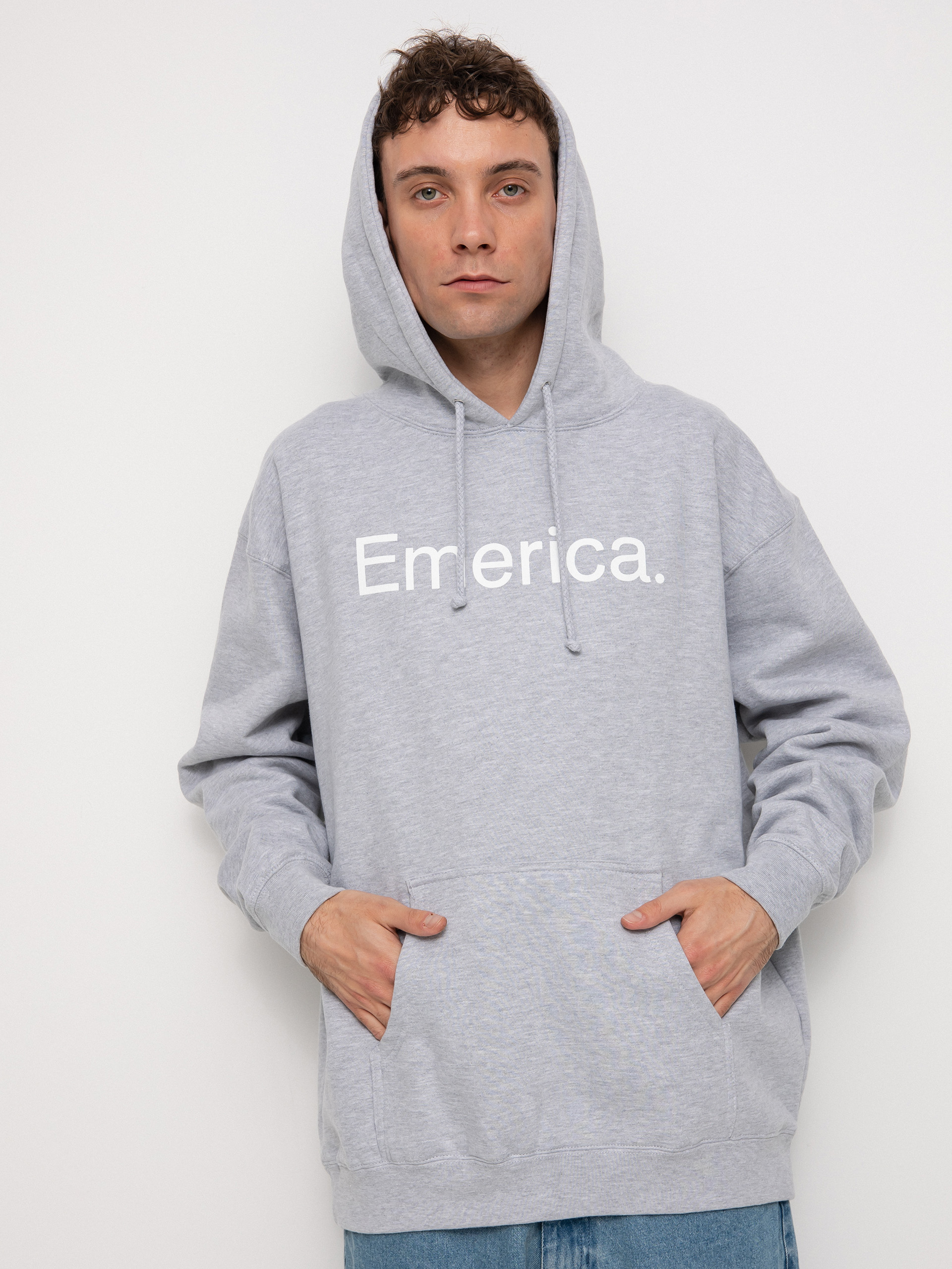 Bluza z kapturem Emerica Pure Logo HD (light grey)