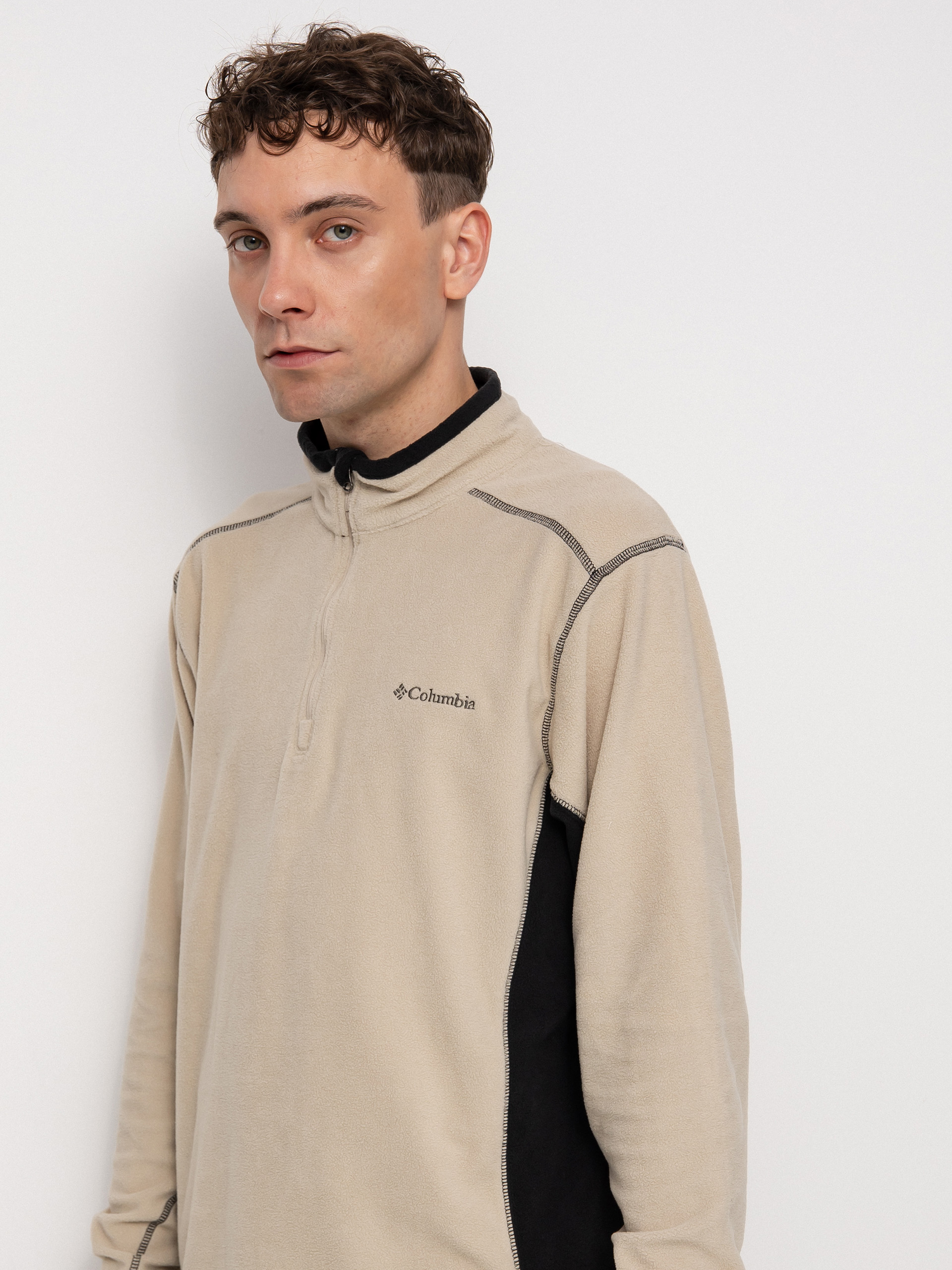 Polar Columbia Klamath Range II Half Zip - beżowy (ancient fossil)