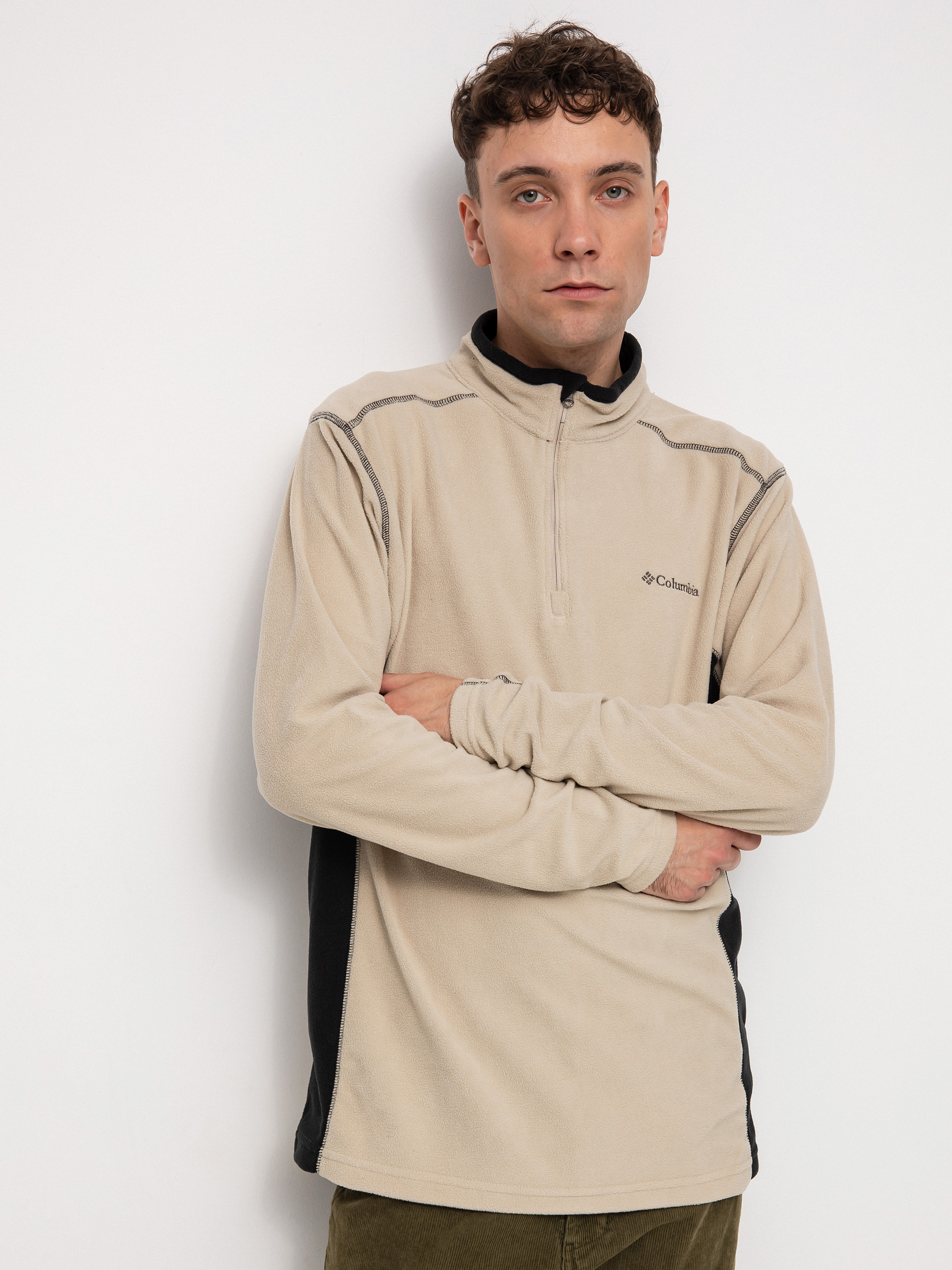 Męski Polar Columbia Klamath Range II Half Zip (ancient fossil)