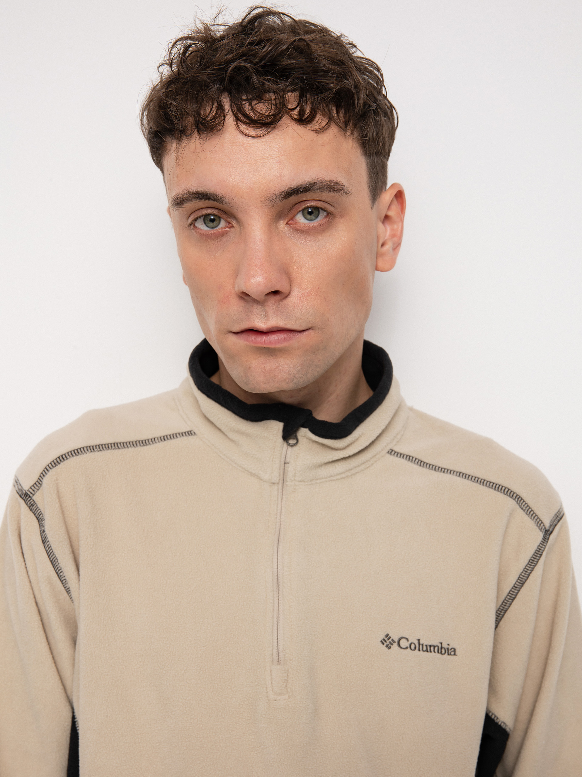 Męski Polar Columbia Klamath Range II Half Zip (ancient fossil)