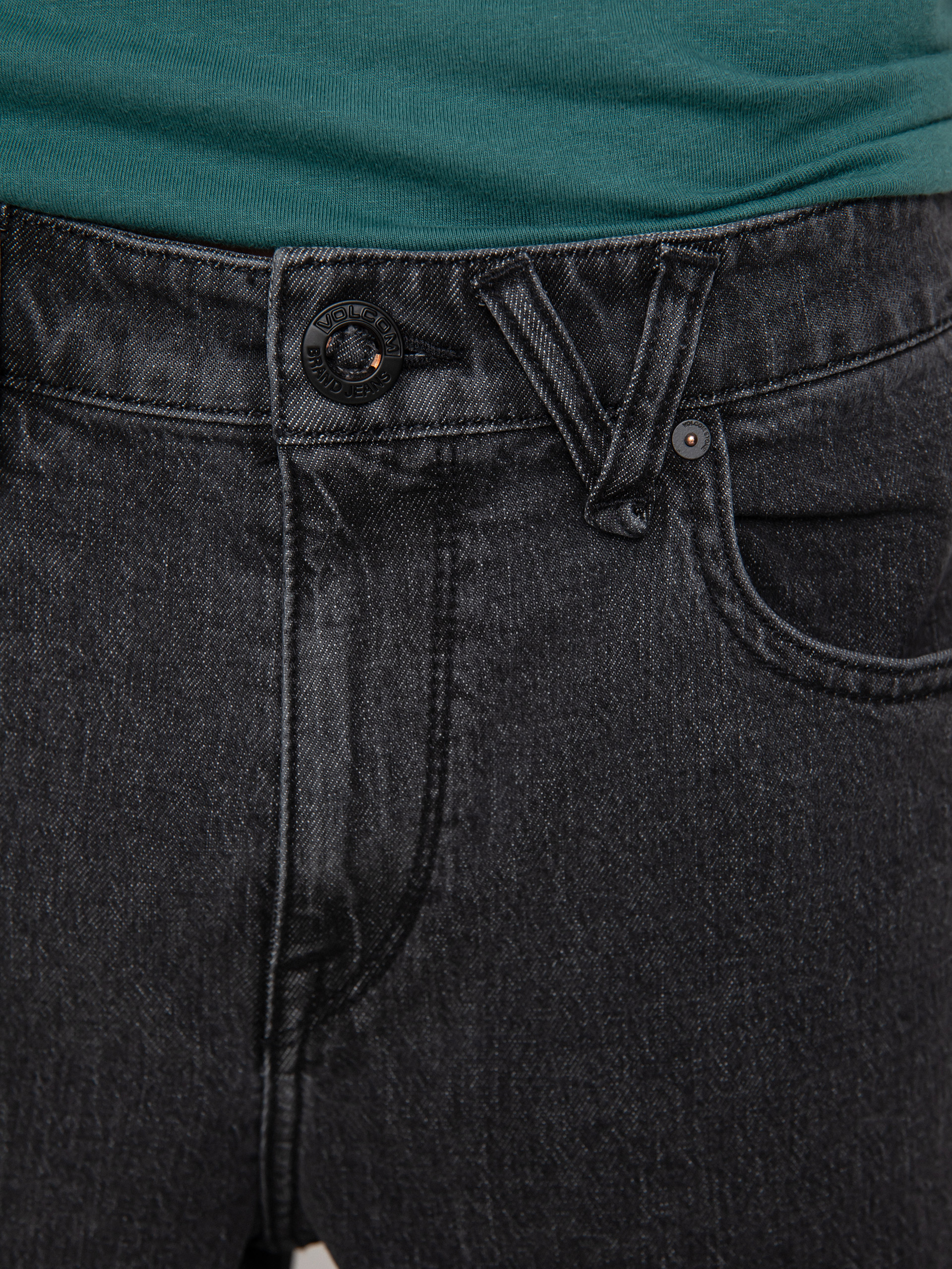 Spodnie Volcom Modown Tapered Denim (stoney black)